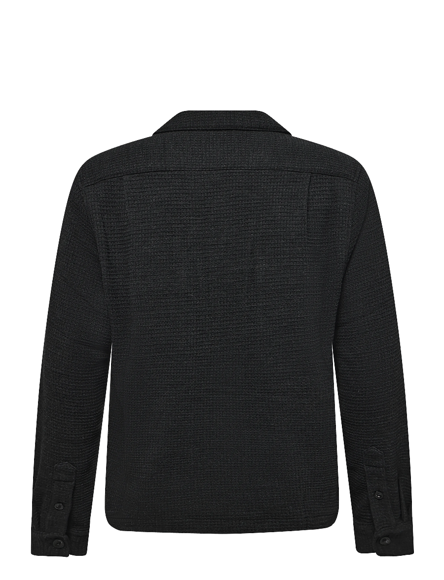 Polo Ralph Lauren - Waffle-Knit Camp Shirt - basic skjortor - blk heather - 1