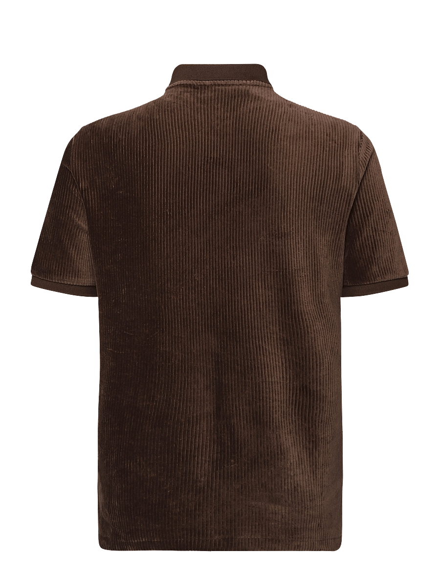 Polo Ralph Lauren - Classic Fit Knit Corduroy Polo Shirt - langärmlige strick-polohemden - nutmeg brown - 2