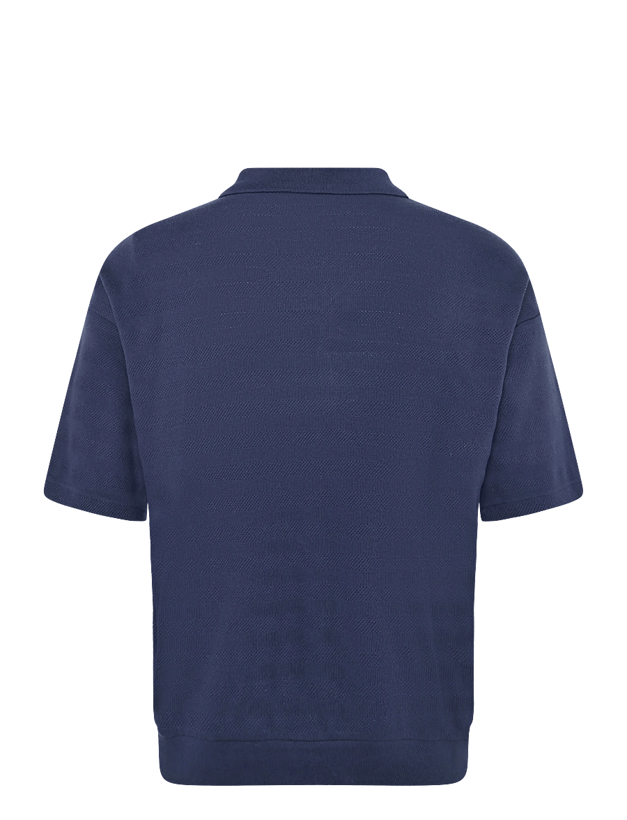 Polo Ralph Lauren - Pointelle-Ribbed Polo Shirt - polostrik - newport navy - 2
