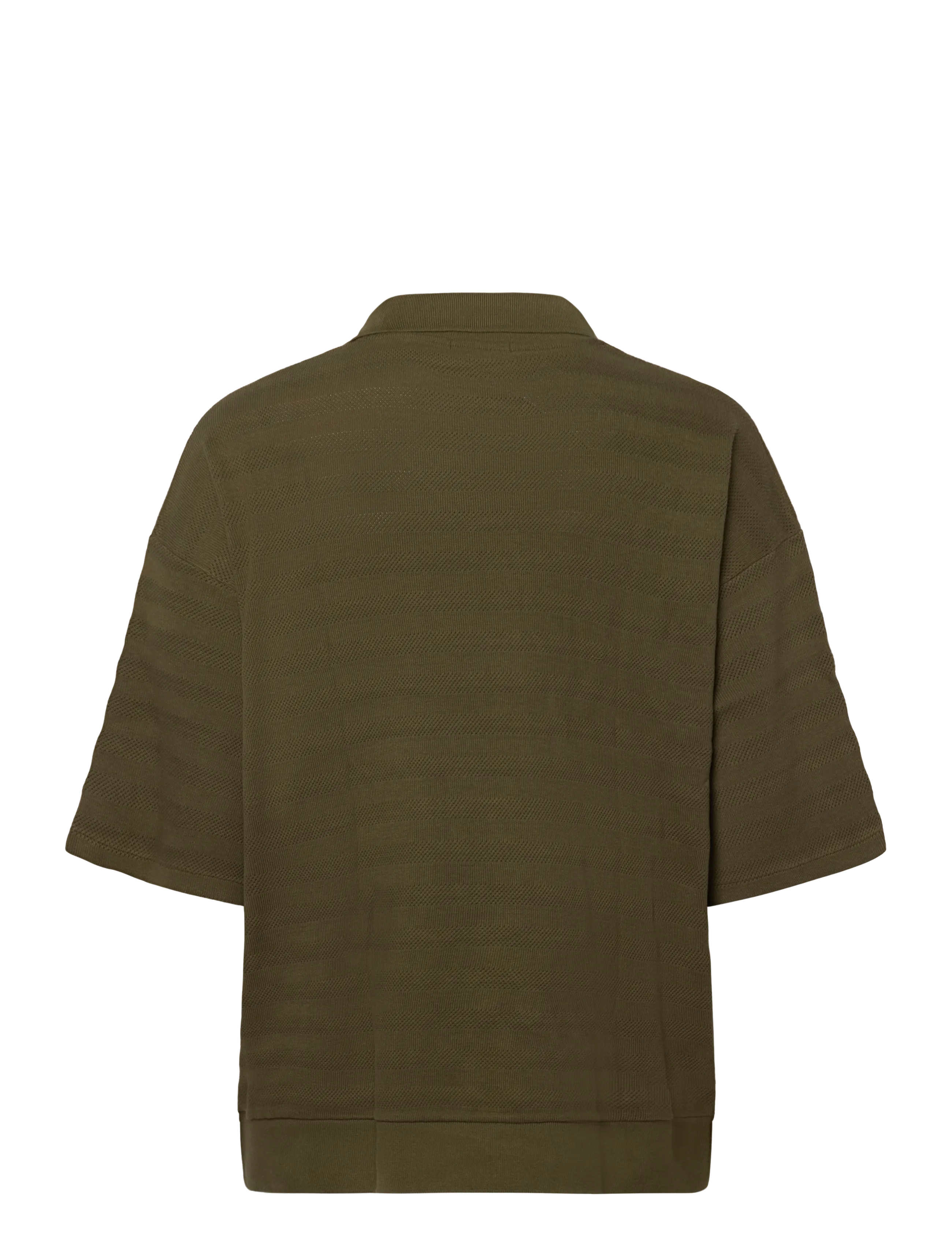 Polo Ralph Lauren - Pointelle-Ribbed Polo Shirt - kootud polosärgid - outdoors olive - 3