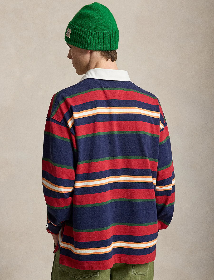 Polo Ralph Lauren - Big Fit Striped Jersey Rugby Shirt - langærmede poloer - newport navy mult - 3
