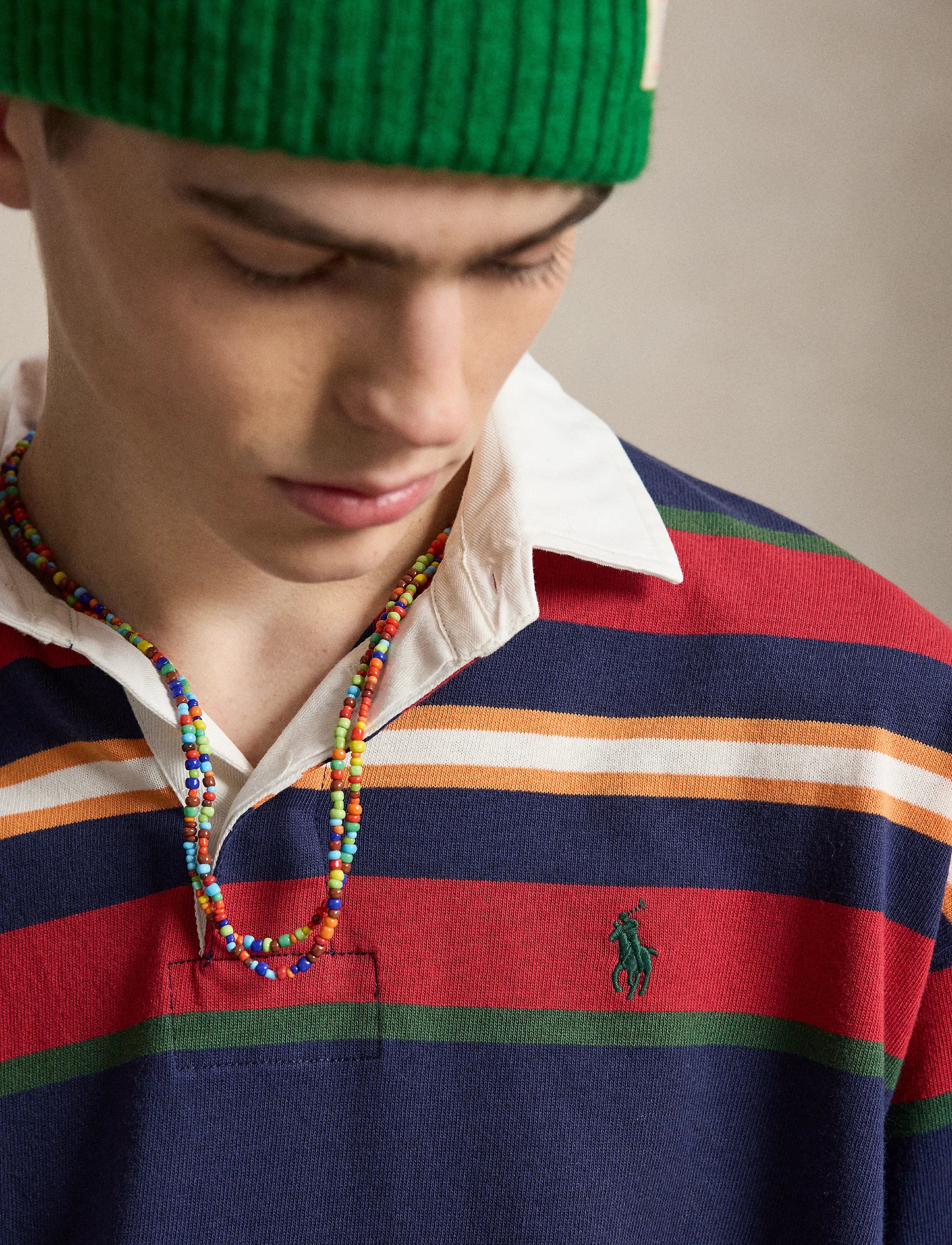 Big Fit Striped Jersey Rugby Shirt 3