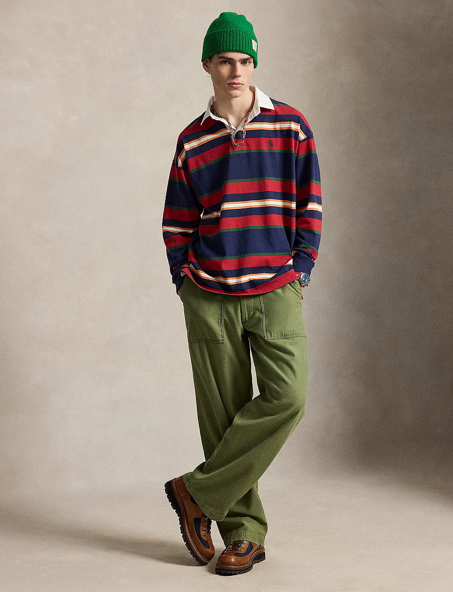 Polo Ralph Lauren - Big Fit Striped Jersey Rugby Shirt - langærmede poloer - newport navy mult - 5