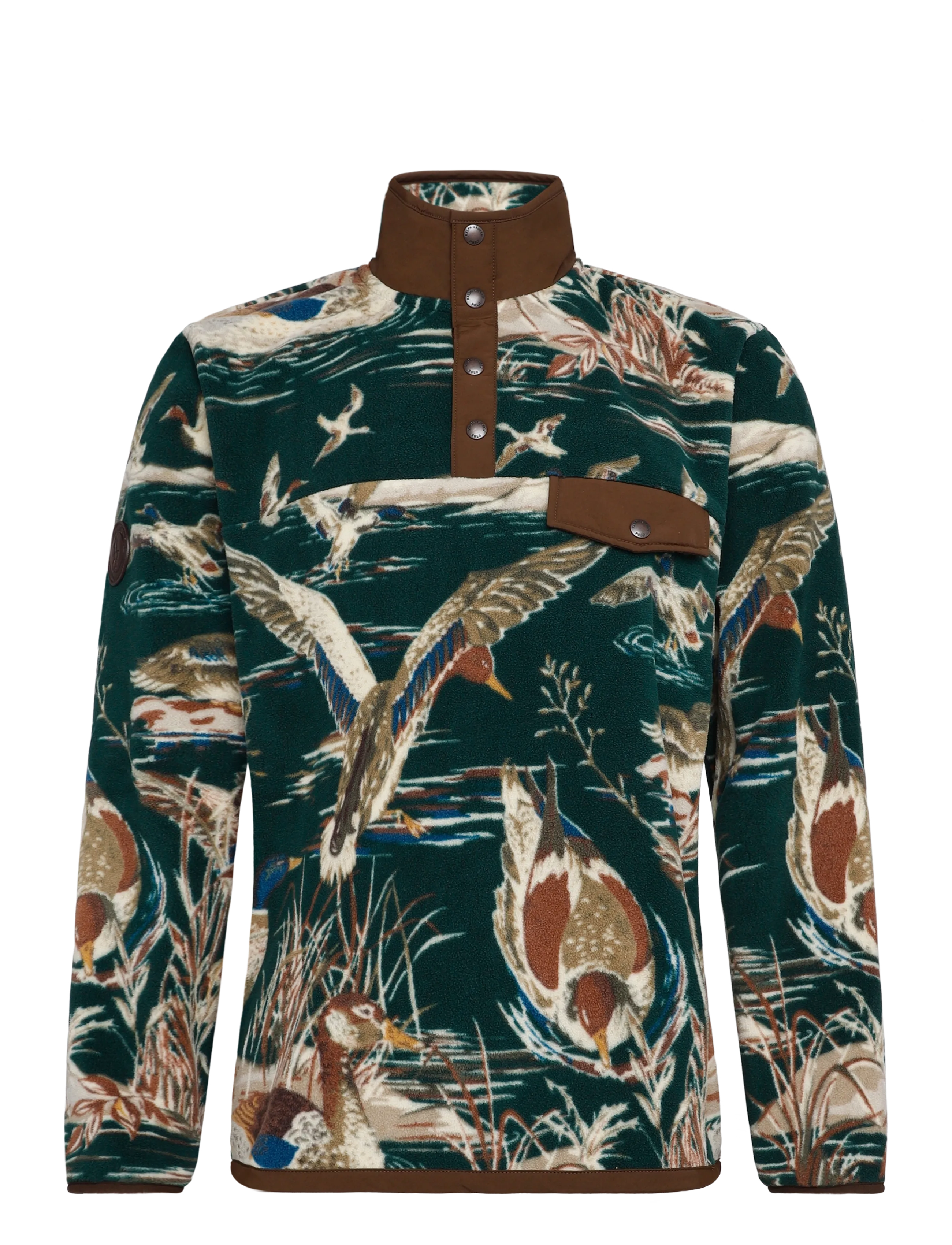 Polo Ralph Lauren - Duck-Print Brushed Fleece Pullover - fleece-pullover - duck pond scenic - 1