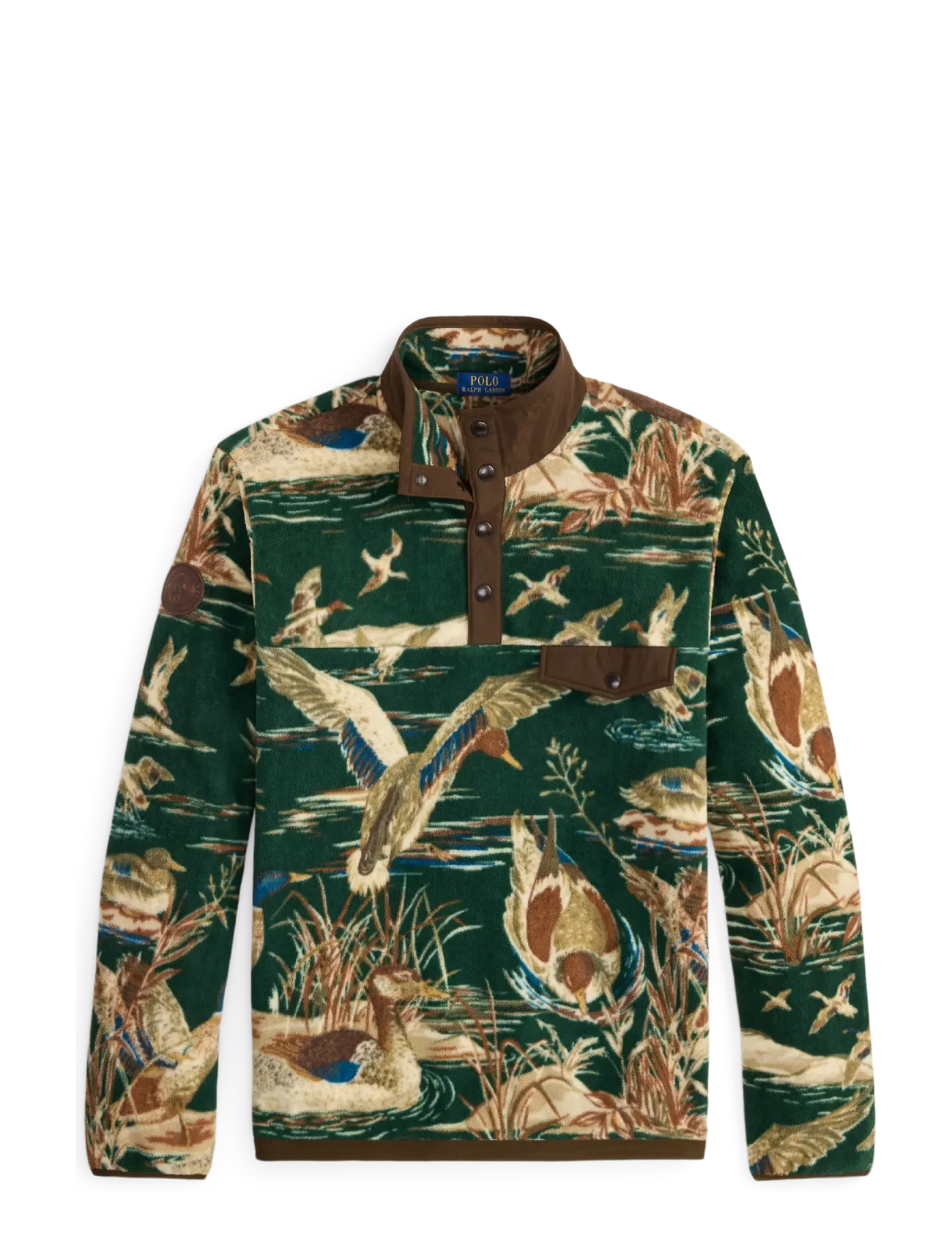 Polo Ralph Lauren - Duck-Print Brushed Fleece Pullover - duck pond scenic - 1