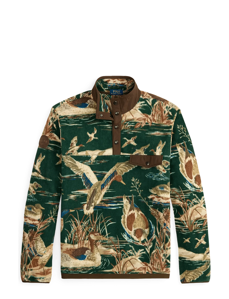 Polo Ralph Lauren - Duck-Print Brushed Fleece Pullover - duck pond scenic - 1