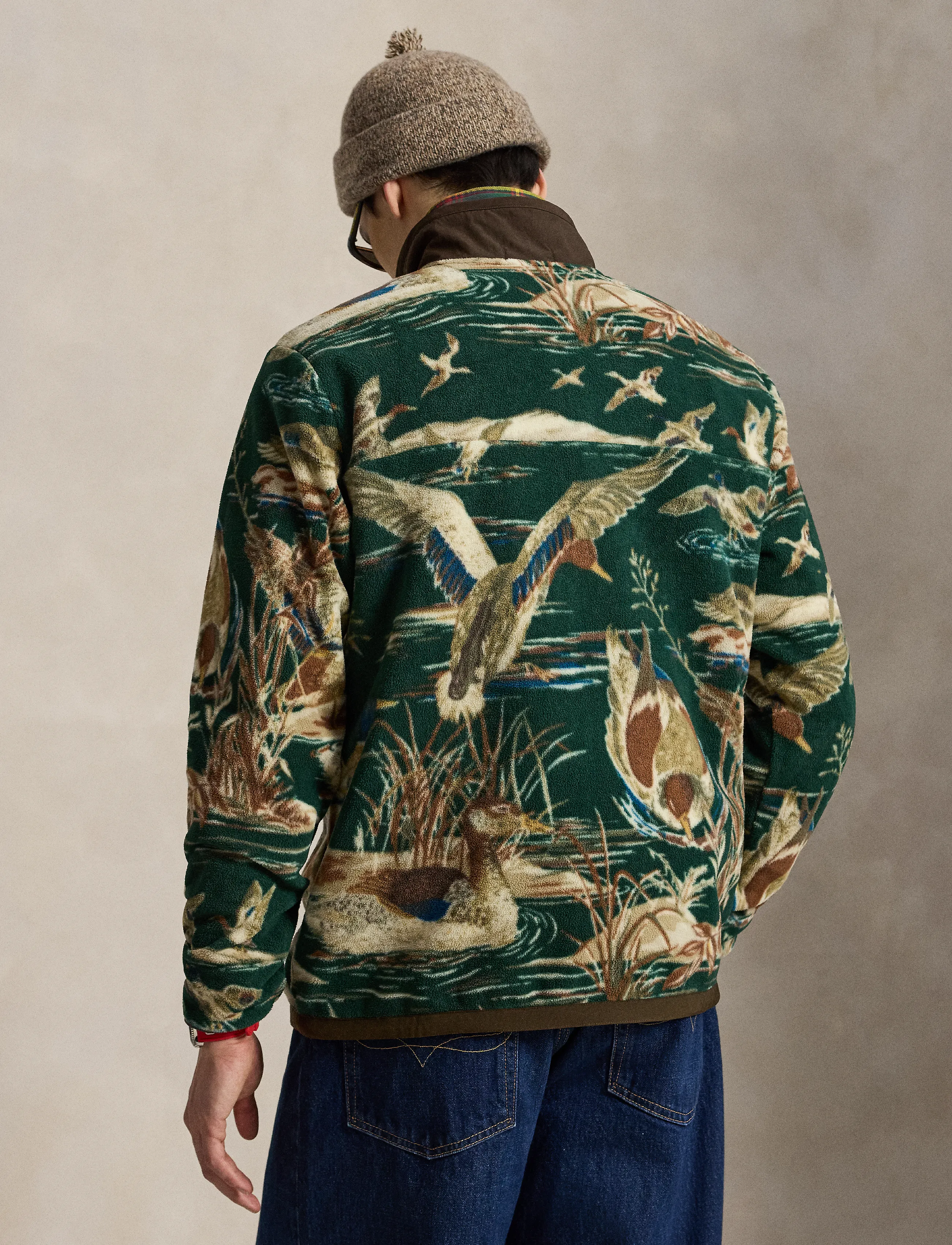 Polo Ralph Lauren - Duck-Print Brushed Fleece Pullover - duck pond scenic - 2