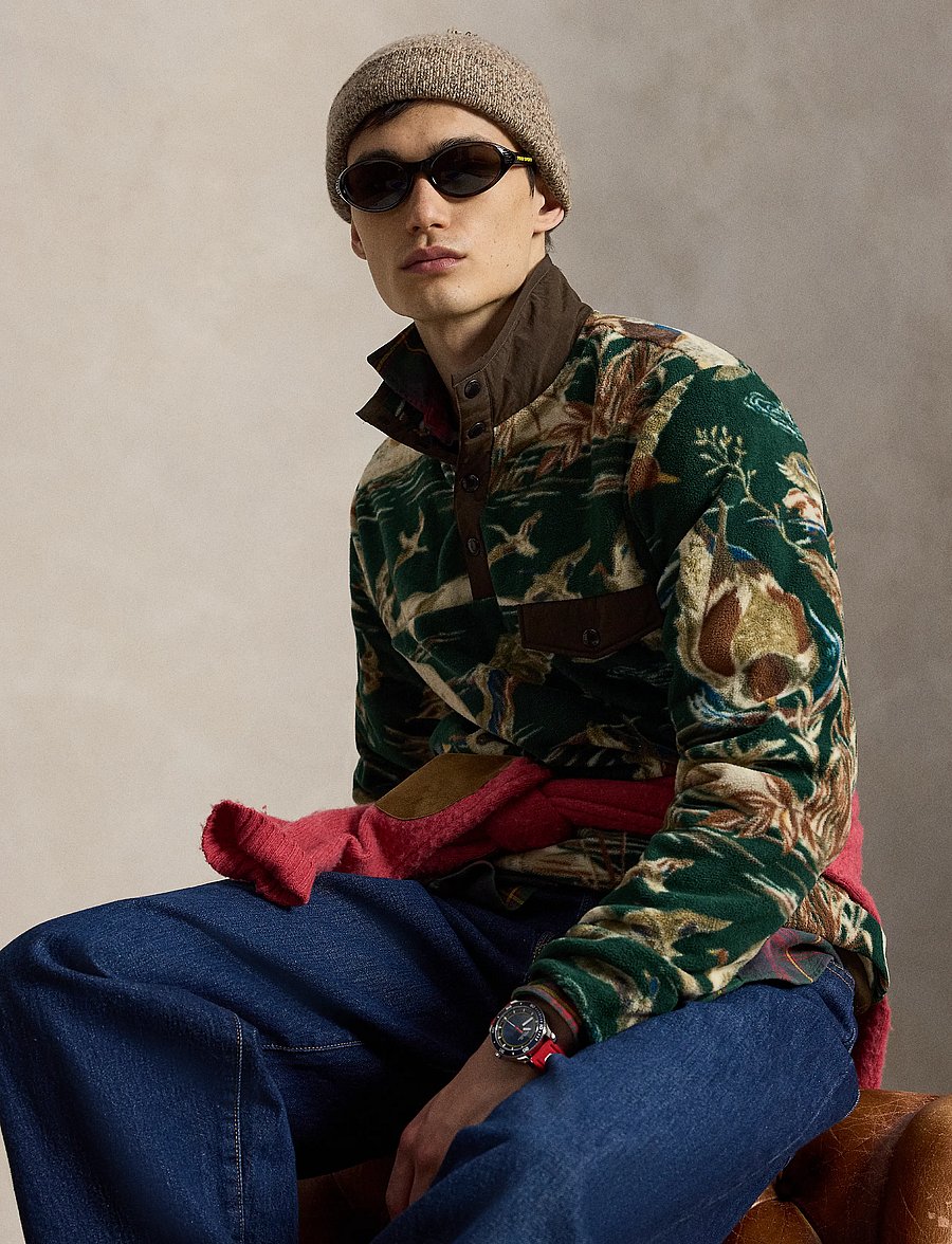 Polo Ralph Lauren - Duck-Print Brushed Fleece Pullover - duck pond scenic - 3