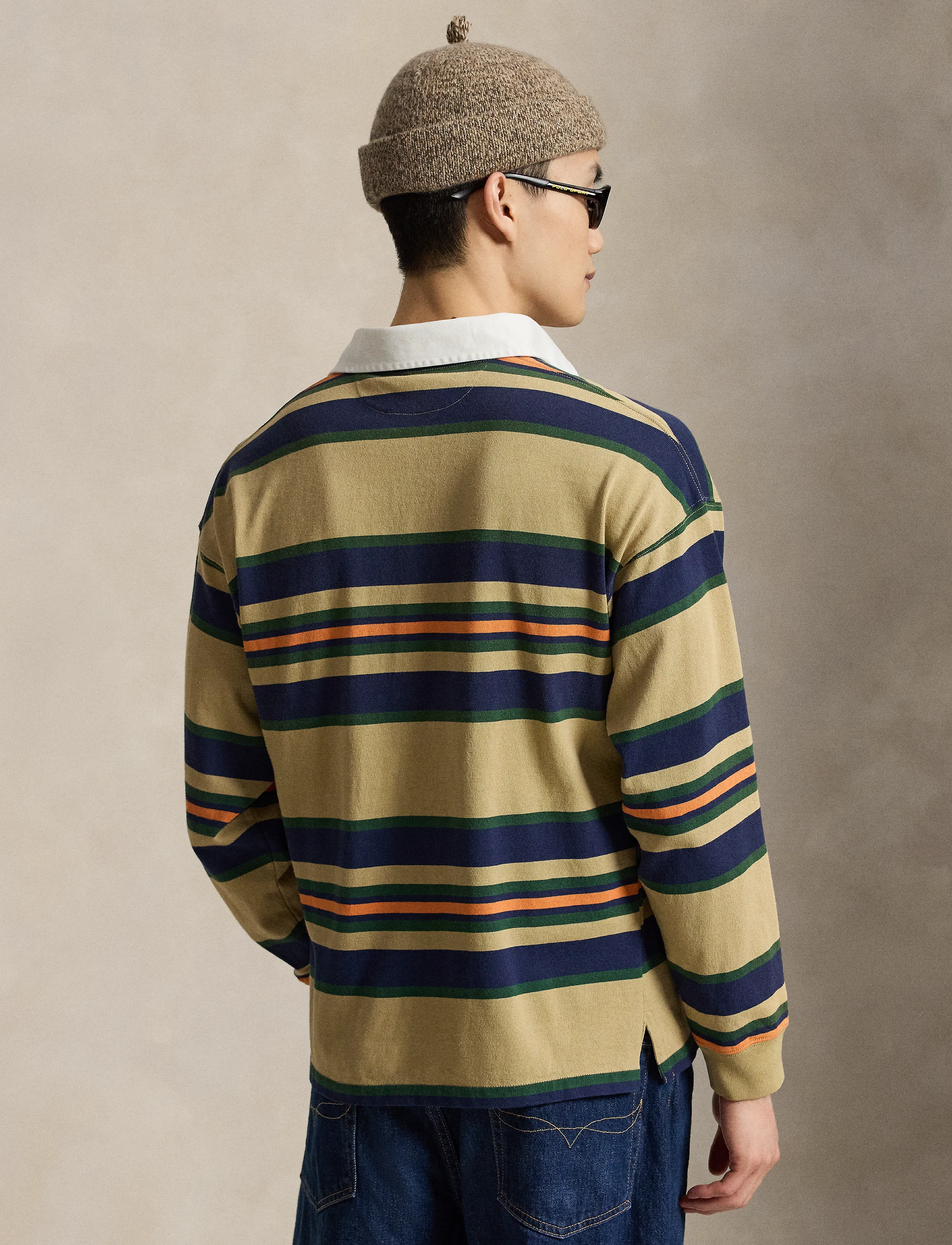 Polo Ralph Lauren - Big Fit Striped Jersey Rugby Shirt - rl khaki multi - 3