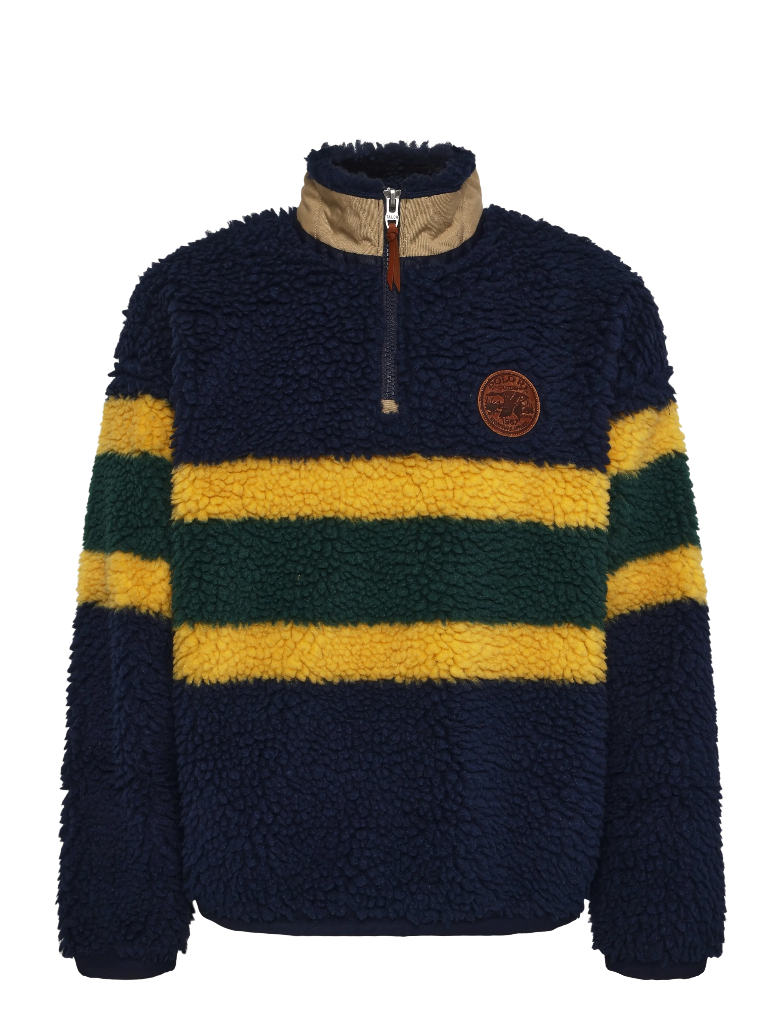 Polo Ralph Lauren - Striped Pile Fleece Pullover - fleecetrøjer - cruise navy multi - 1