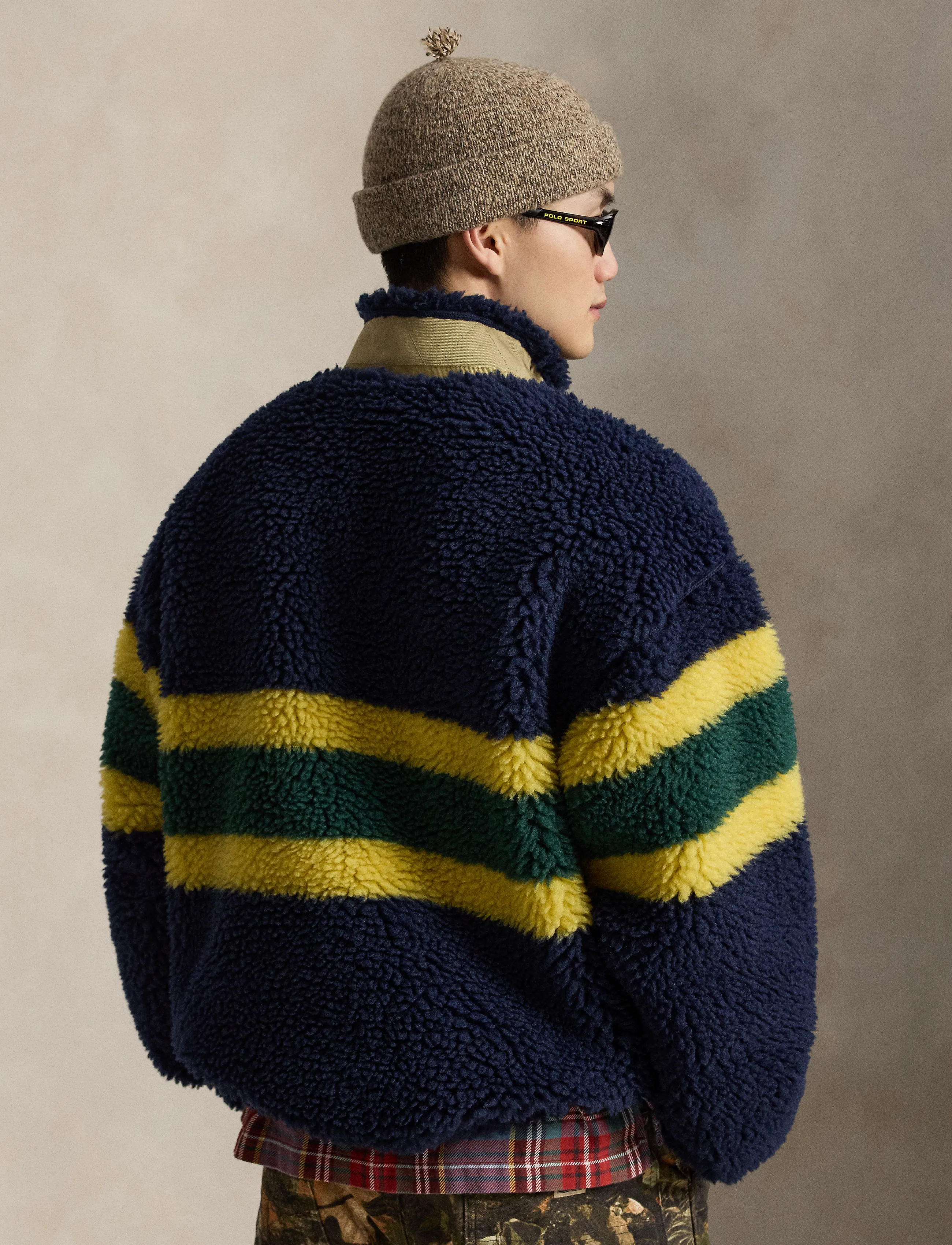 Polo Ralph Lauren - Striped Pile Fleece Pullover - cruise navy multi - 2