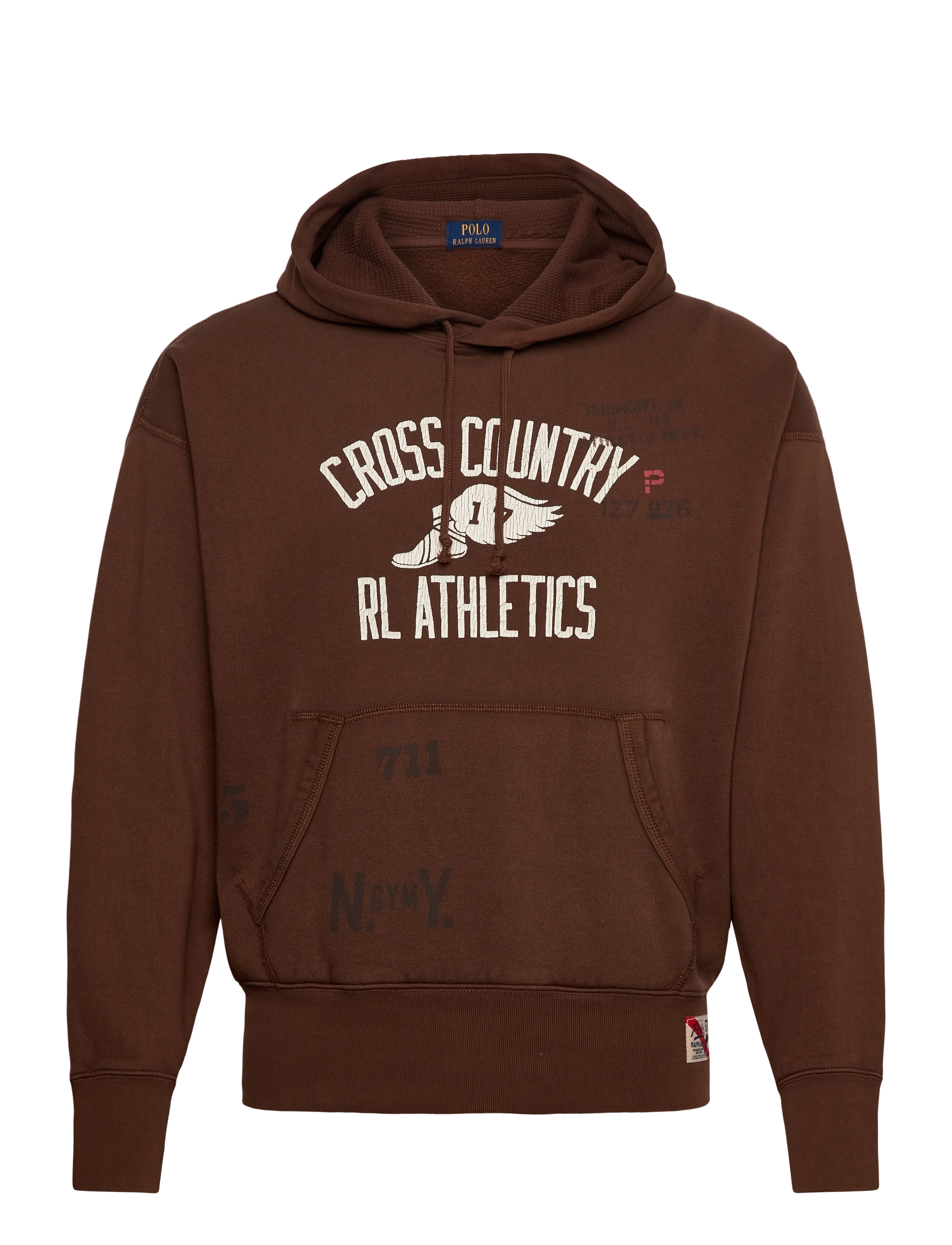 Polo Ralph Lauren SEASONAL FLEECE-KNT-SWEATSHIRT - Kapuzenpullover - COURT BROWN / brown