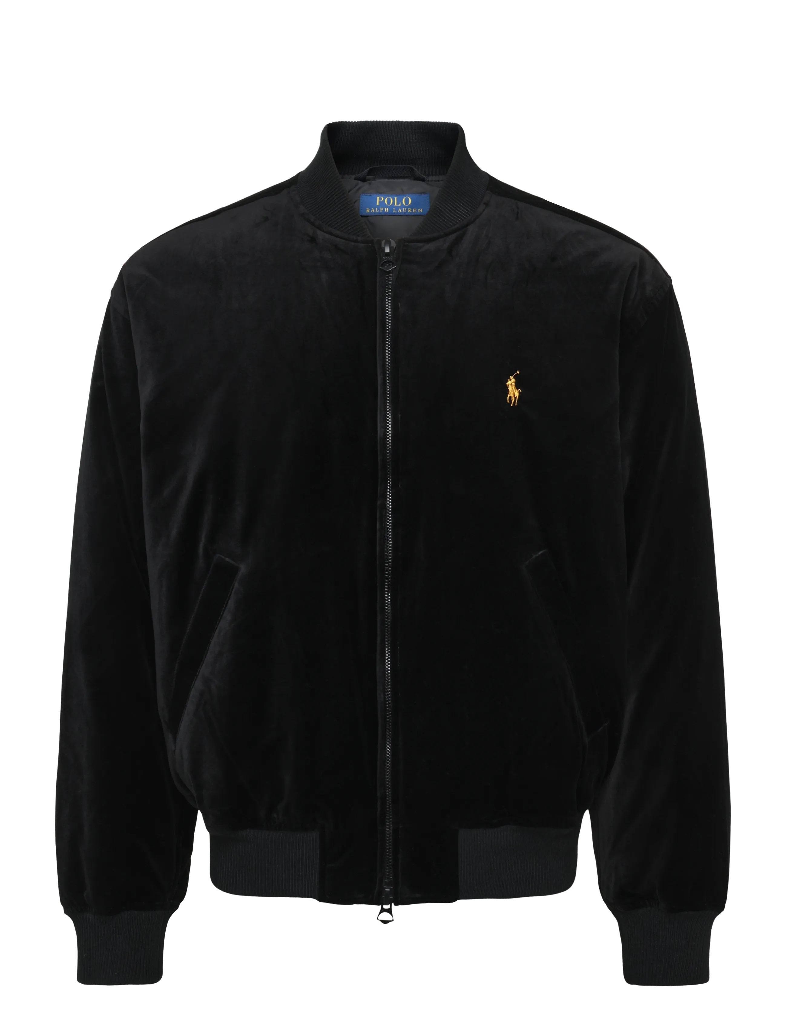 Polo Ralph Lauren Velvet Down Flight Jacket - Kleidung - POLO BLACK / black