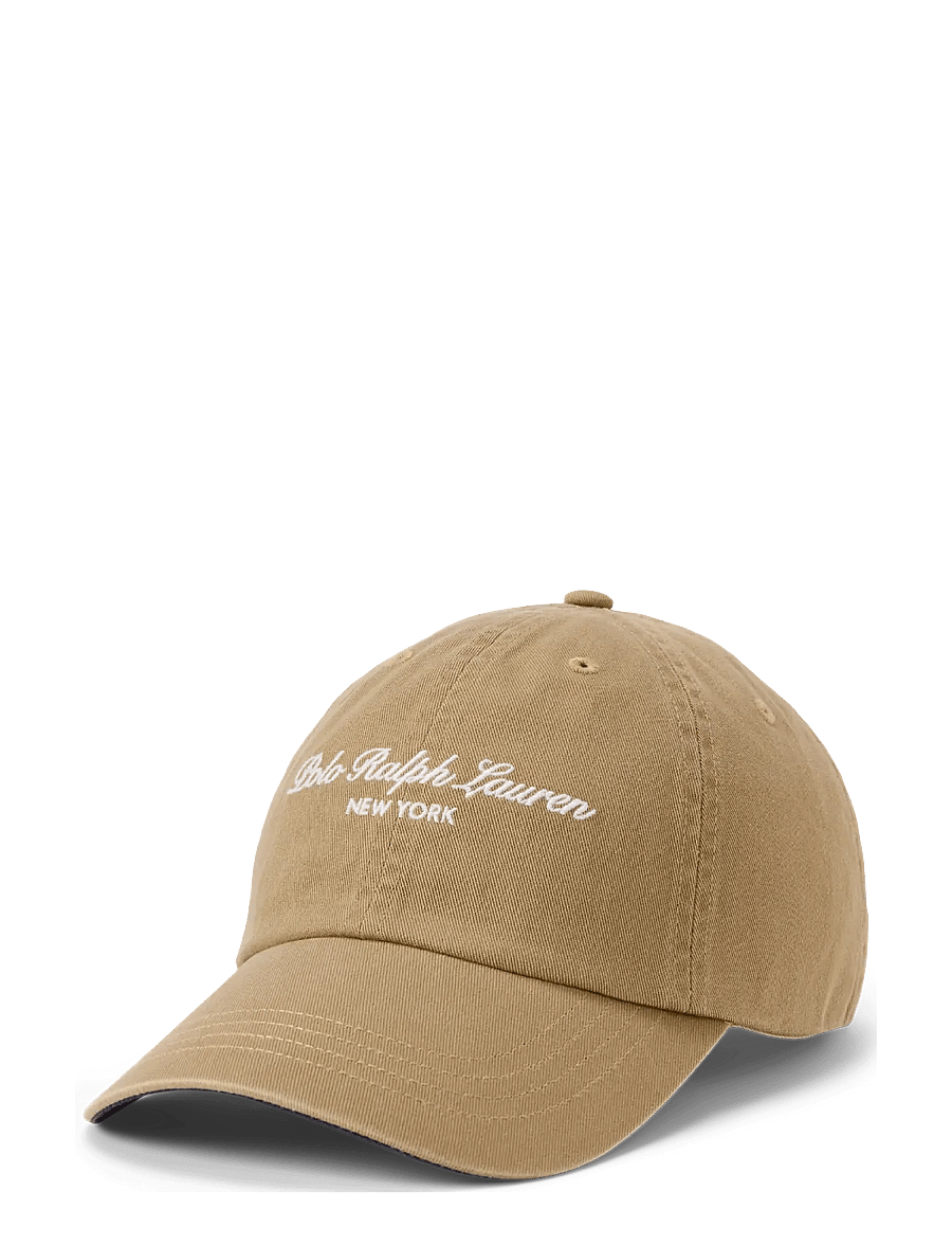 Polo Ralph Lauren - Embroidered-Logo Twill Ball Cap - kappen - desert khaki - 0