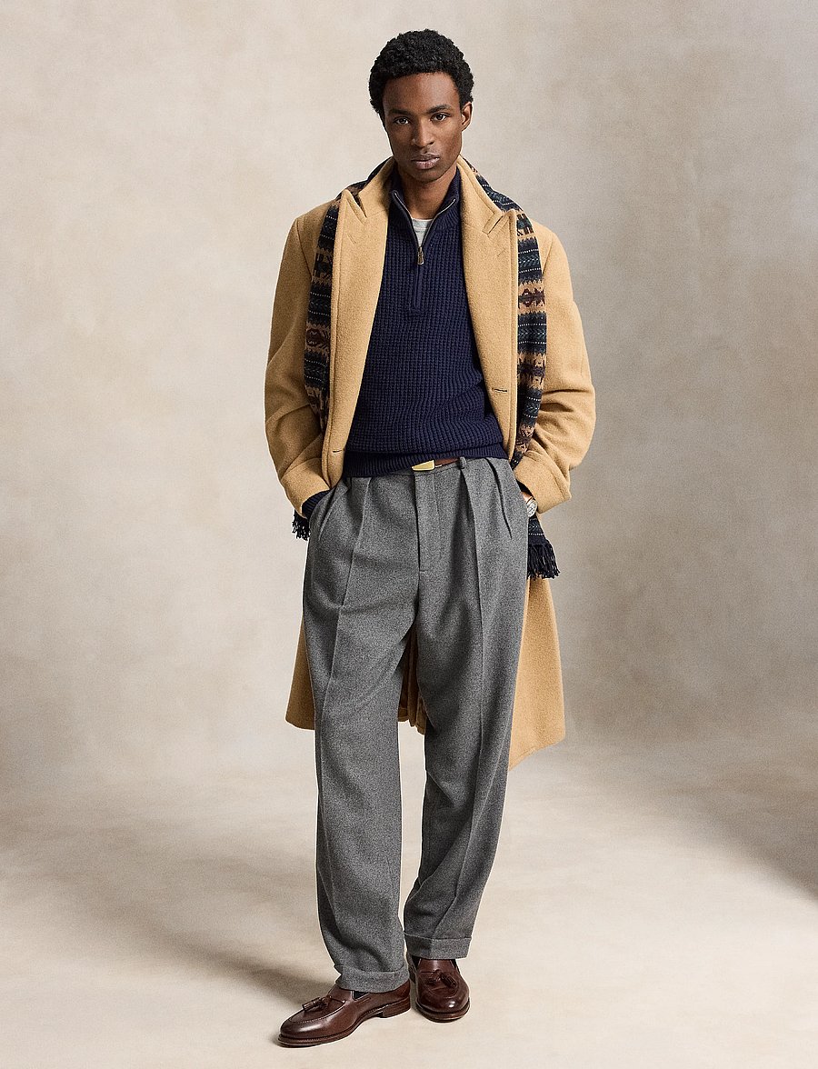 Polo Ralph Lauren - 2/16 WOOL COTTON-SWEATER-HALF ZIP - half zip - hunter navy - 4