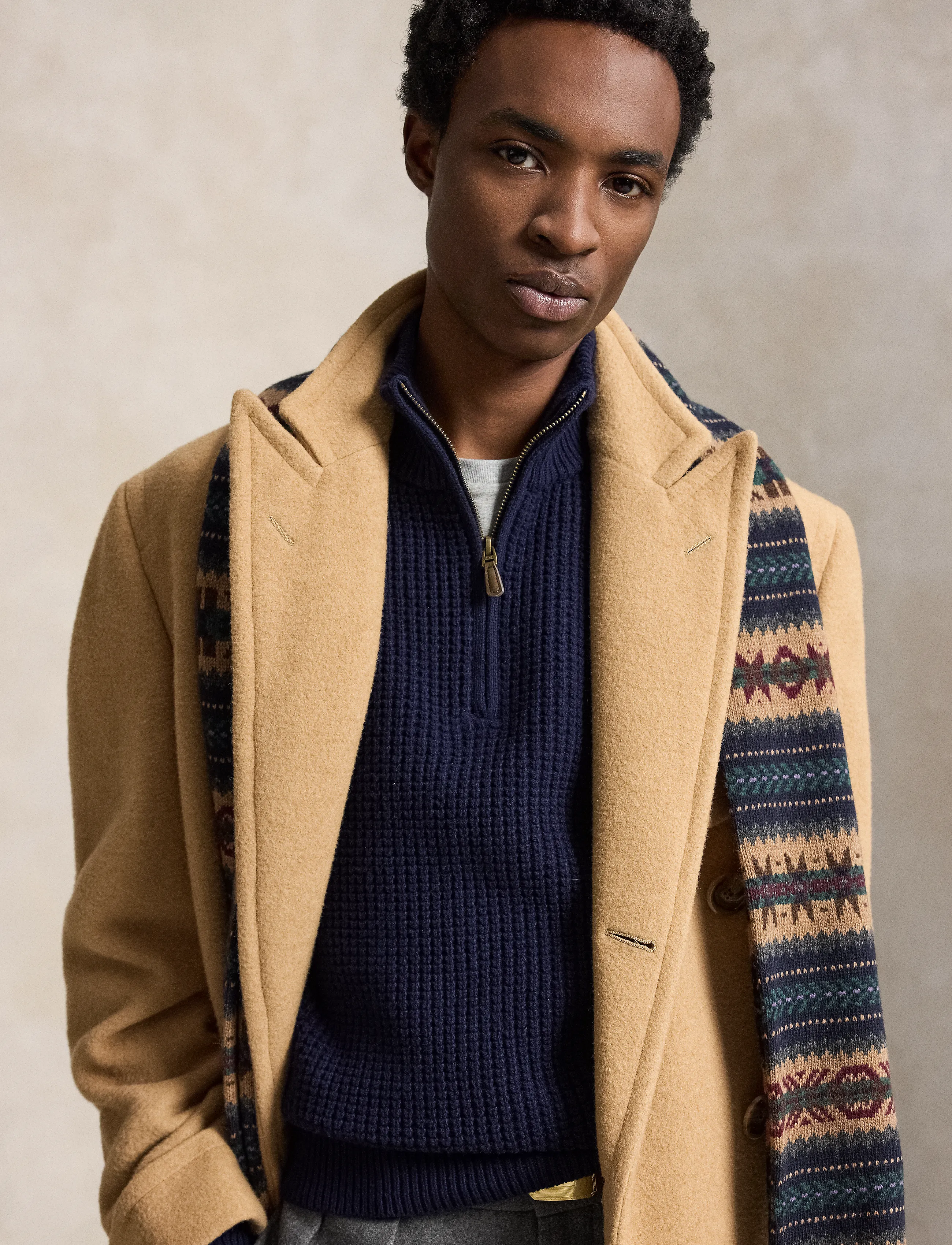 Polo Ralph Lauren - Waffle-Knit Wool-Cotton Sweater - hunter navy - 5