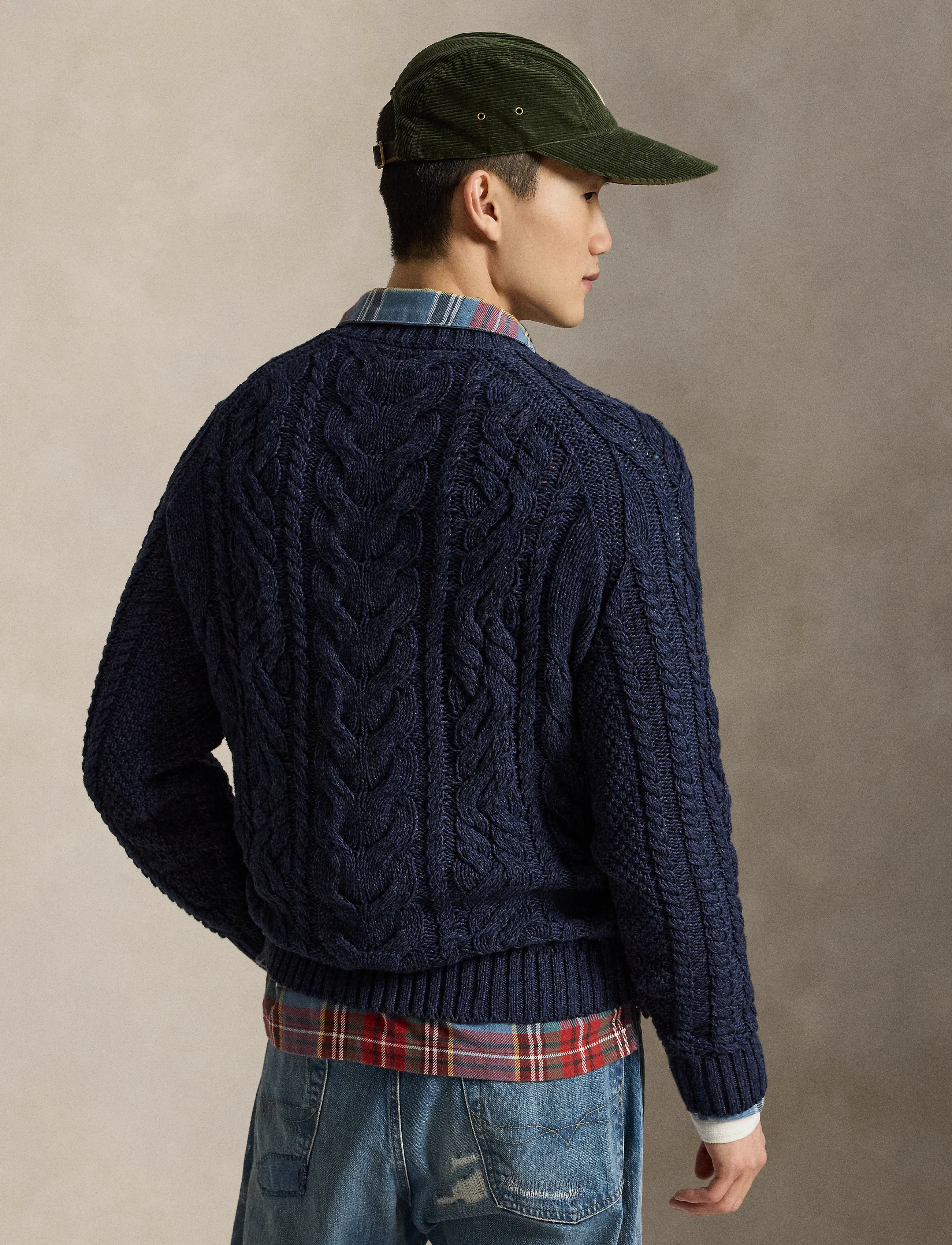 Polo Ralph Lauren - COTTON MARL-SWEATER-PULLOVER - round necks - navy combo - 2