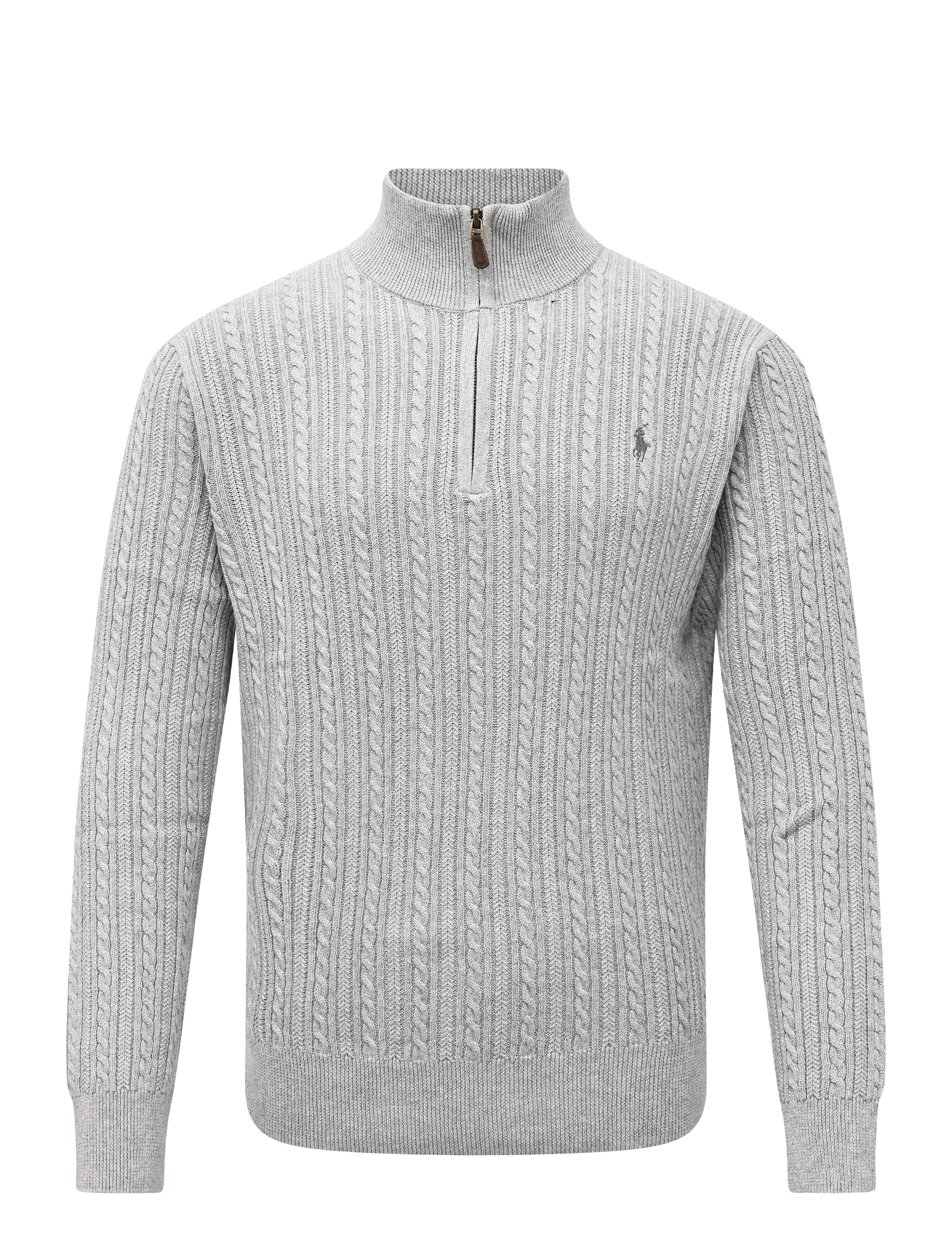 Polo Ralph Lauren 2/32 COTTON-SWEATER-PULLOVER - Strickmode - ANDOVER HEATHER / grey