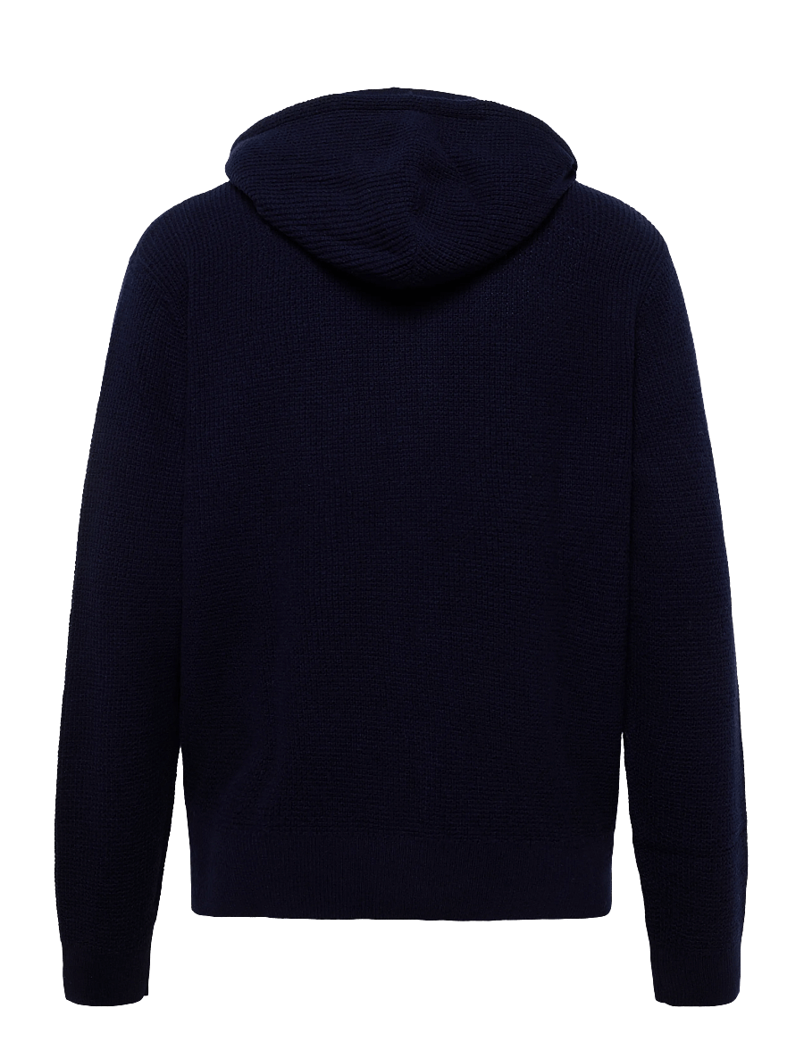 Polo Ralph Lauren - 2/28 WOOL COTTON-SWEATER-PULLOVER - full zip tröjor - hunter navy - 1