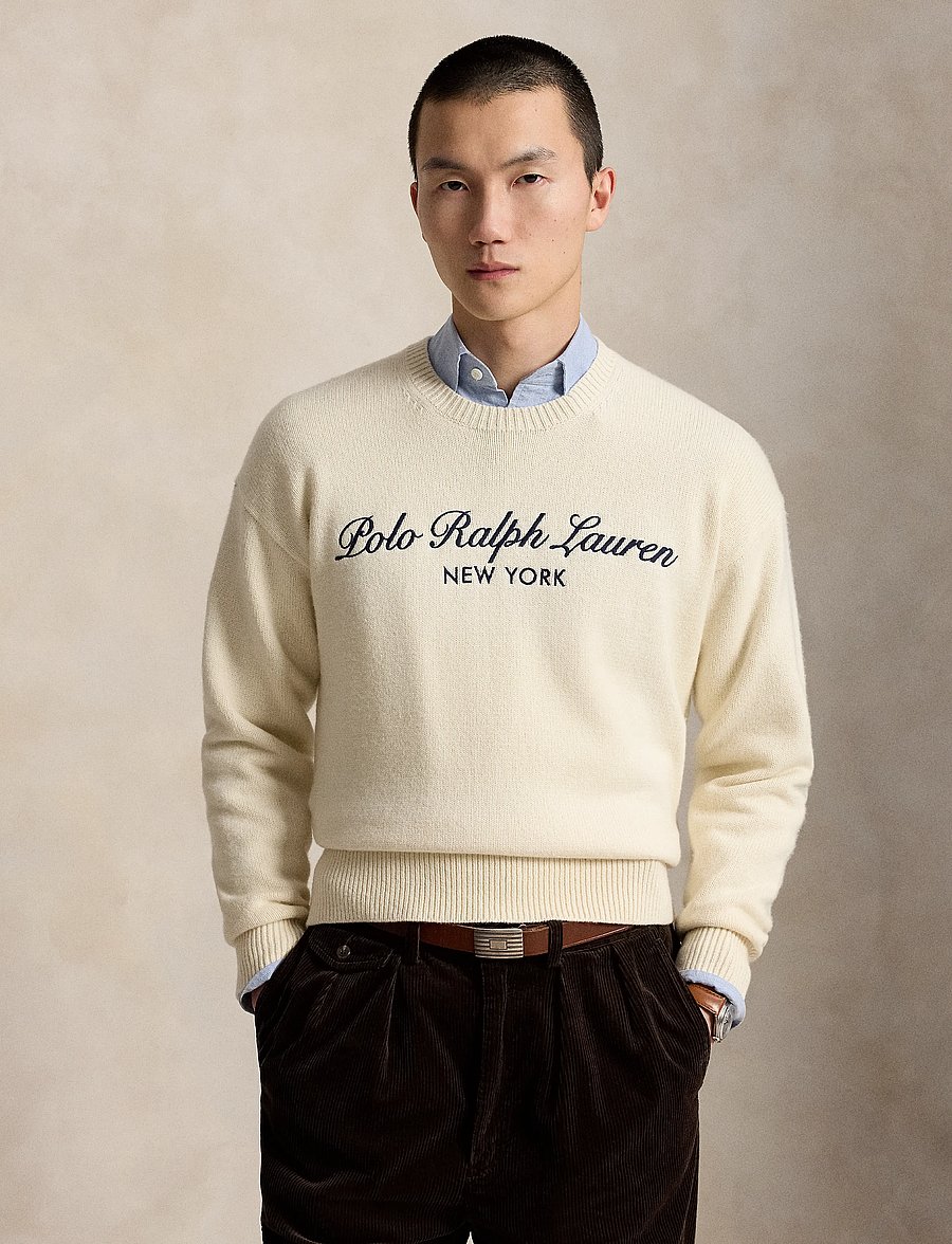 Polo Ralph Lauren - Relaxed Fit Wool-Cotton Sweater - rundhals - andover cream - 1