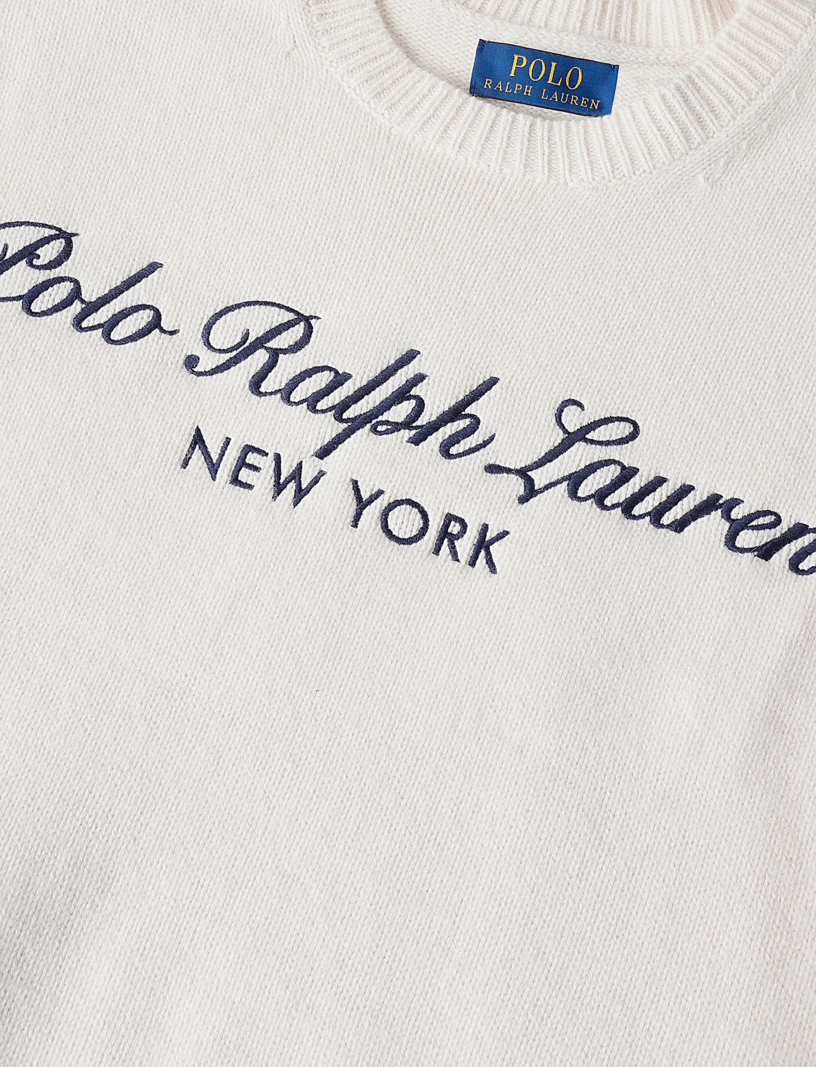 Polo Ralph Lauren - 2/16 WOOL COTTON-SWEATER-PULLOVER - andover cream - 2