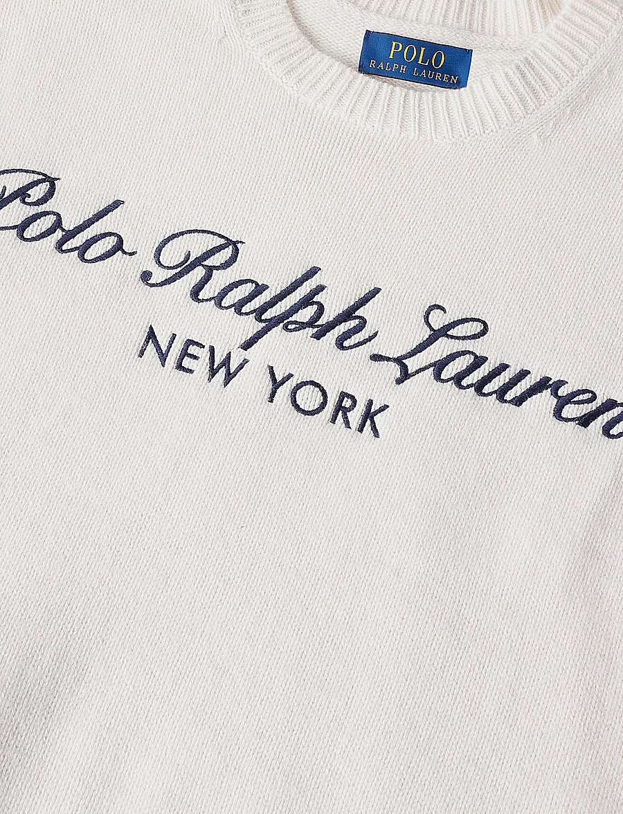 Polo Ralph Lauren - 2/16 WOOL COTTON-SWEATER-PULLOVER - knitted round necks - andover cream - 2