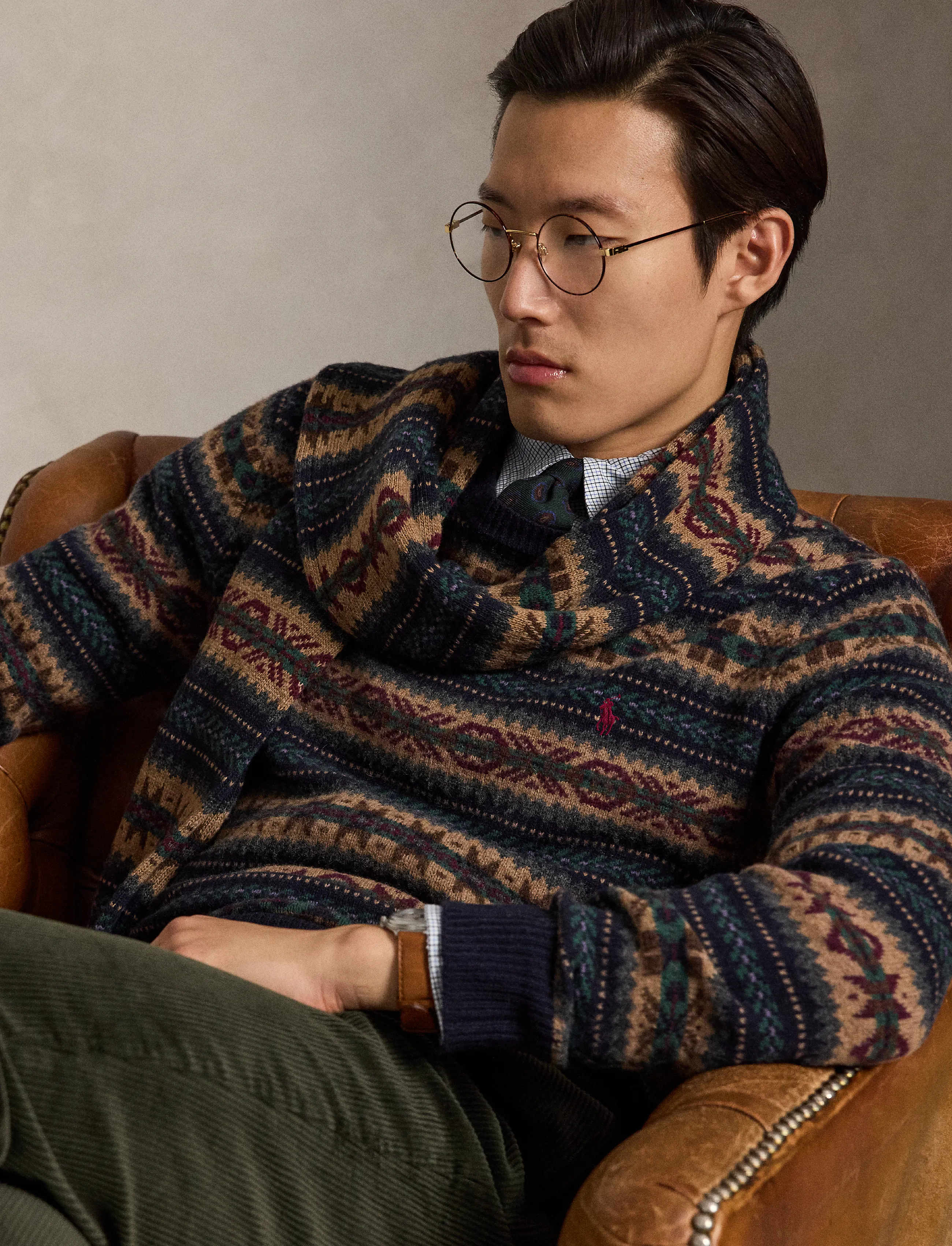 Polo Ralph Lauren - Fair Isle Wool Sweater - rundhals - navy combo - 3
