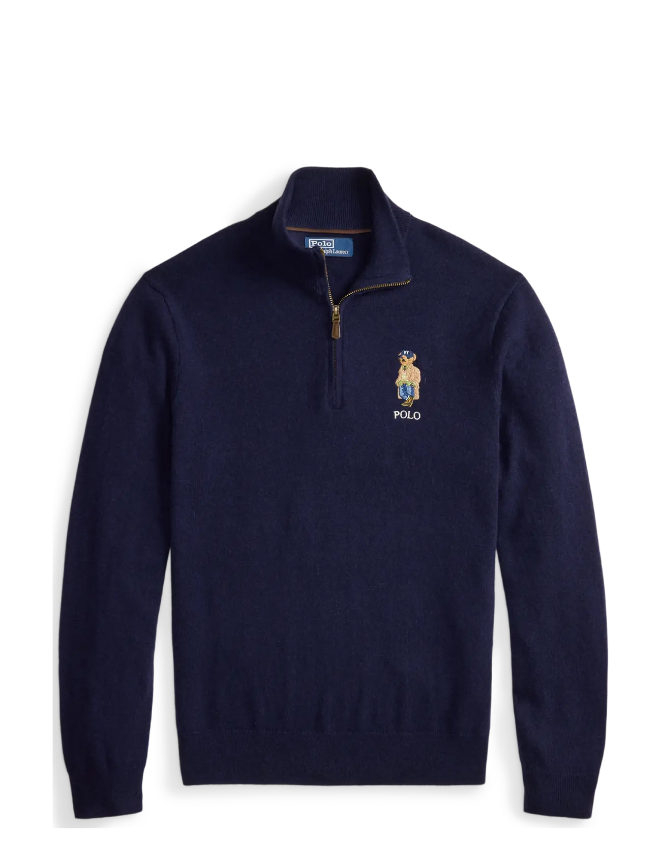 Polo Ralph Lauren Polo Bear Wool Quarter-Zip Sweater - Poolpika lukuga džemprid - HUNTER NAVY / navy