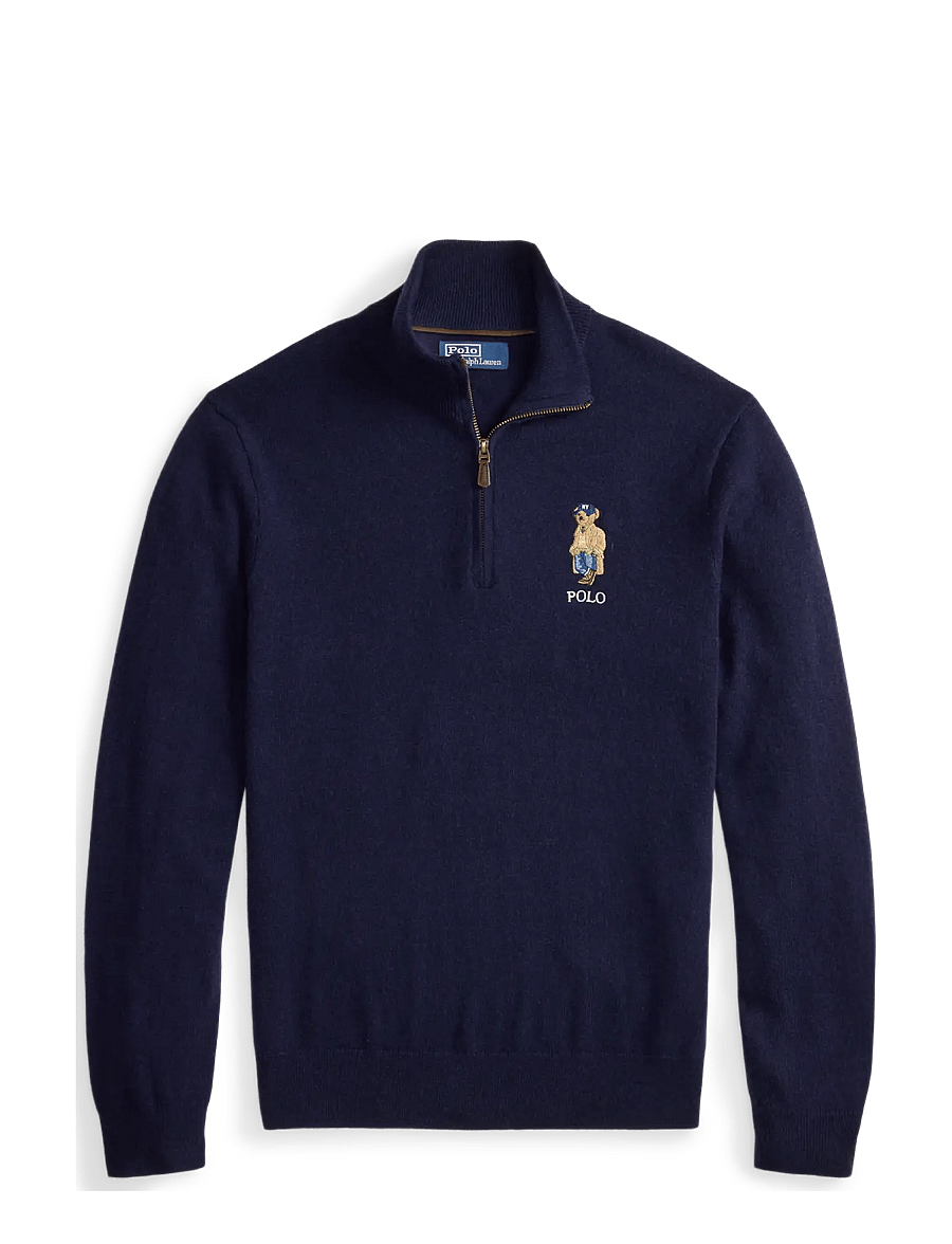 Polo Ralph Lauren - Polo Bear Wool Quarter-Zip Sweater - hunter navy - 2