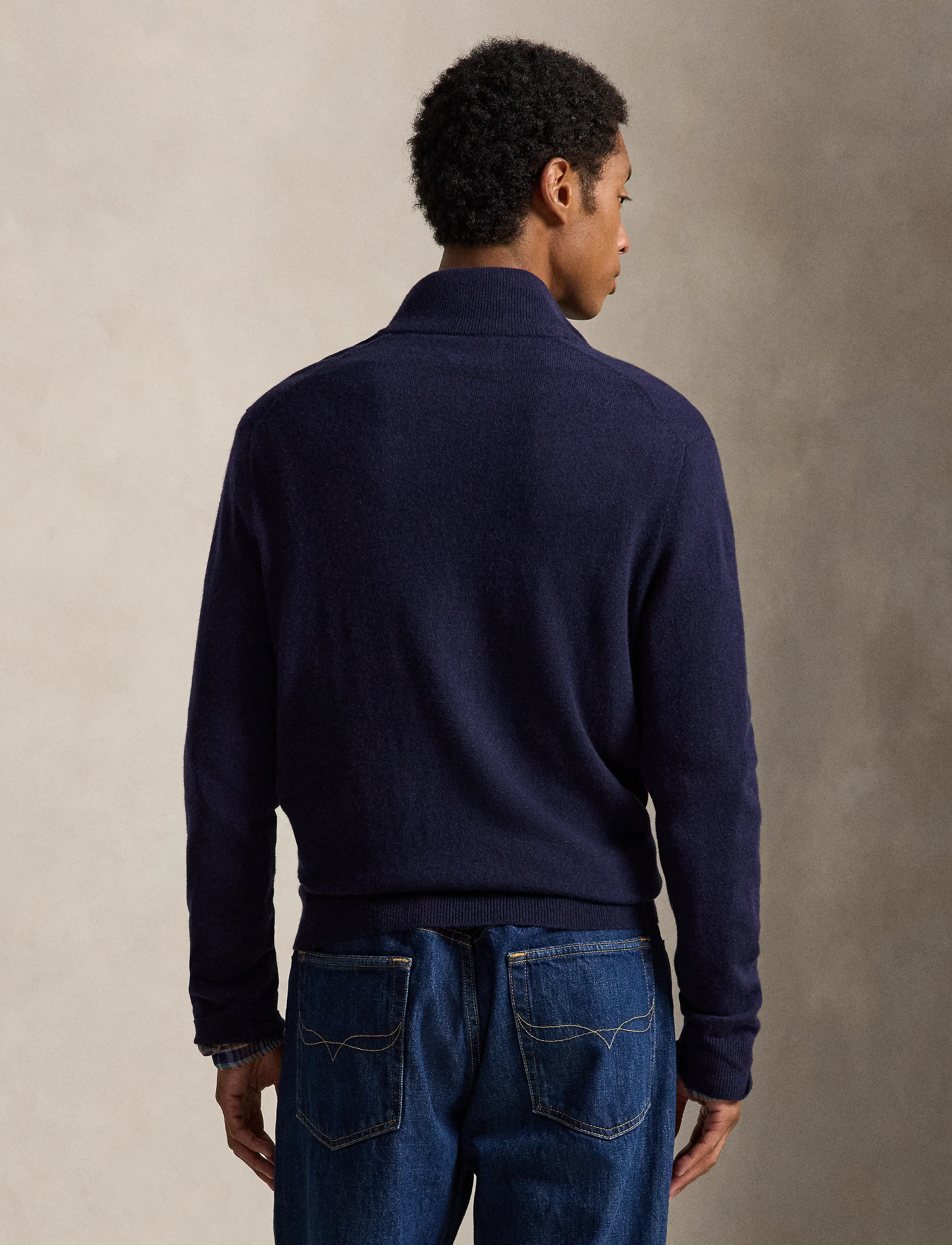 Polo Ralph Lauren - Polo Bear Wool Quarter-Zip Sweater - hunter navy - 3