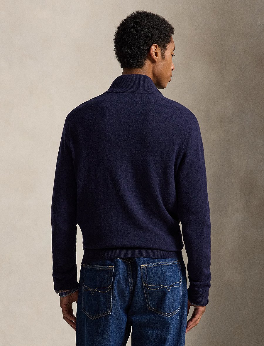 Polo Ralph Lauren - Polo Bear Wool Quarter-Zip Sweater - hunter navy - 3