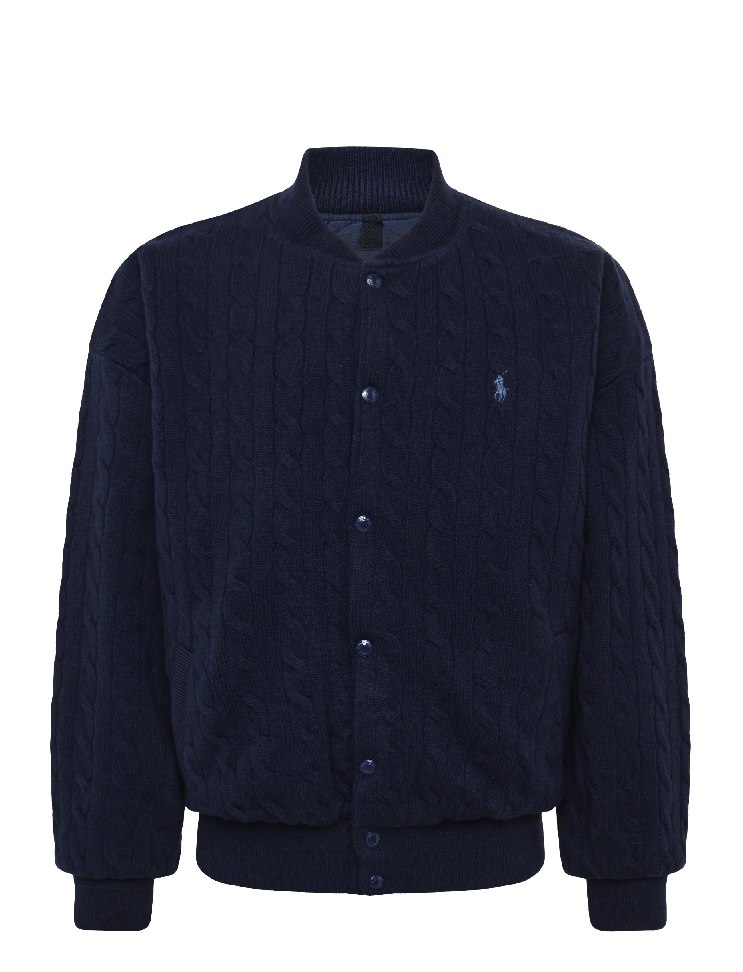 Polo Ralph Lauren Relaxed Fit Cable-Knit Sweater Jacket - Kleidung - HUNTER NAVY / navy