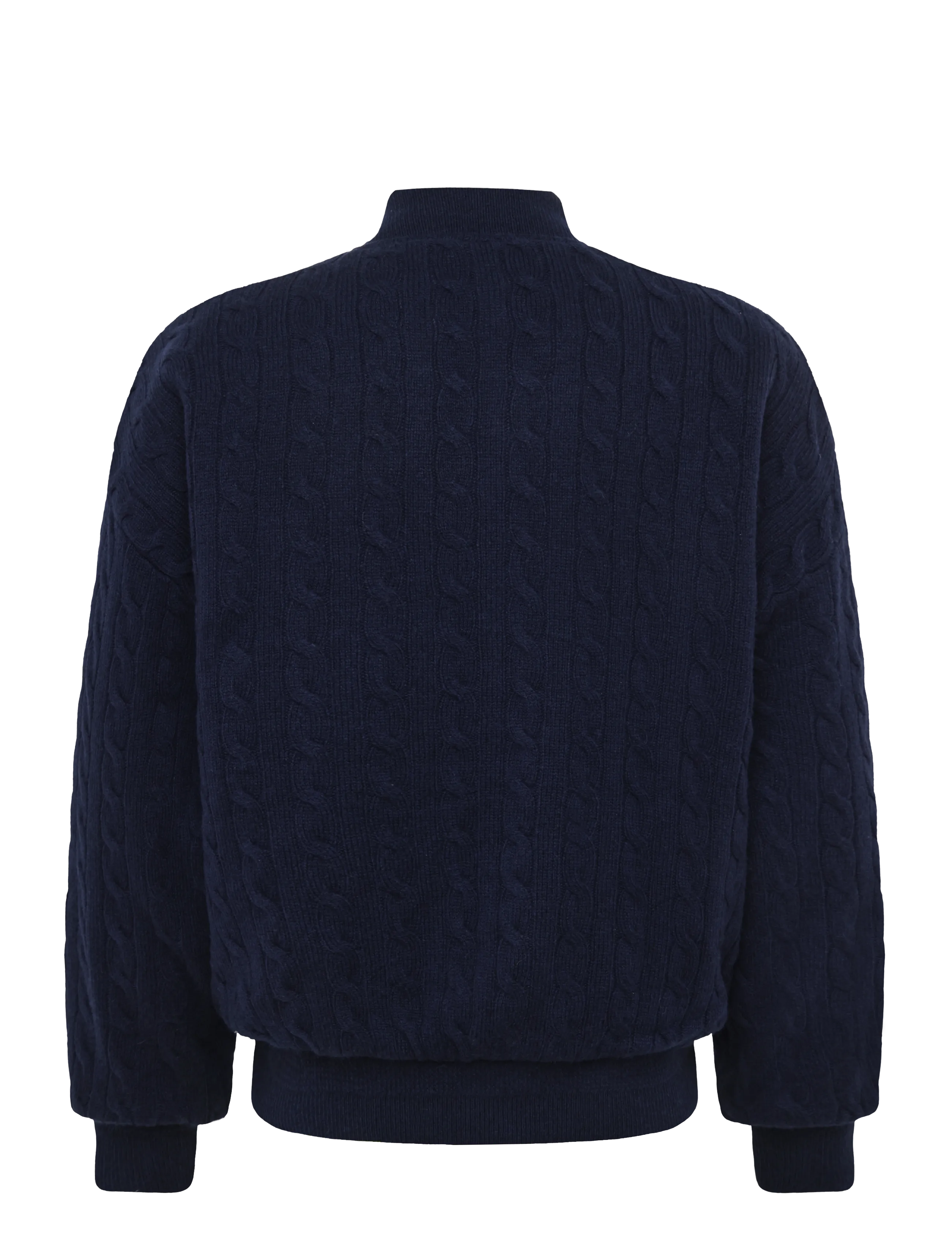 Polo Ralph Lauren - Relaxed Fit Cable-Knit Sweater Jacket - cardigans - hunter navy - 3