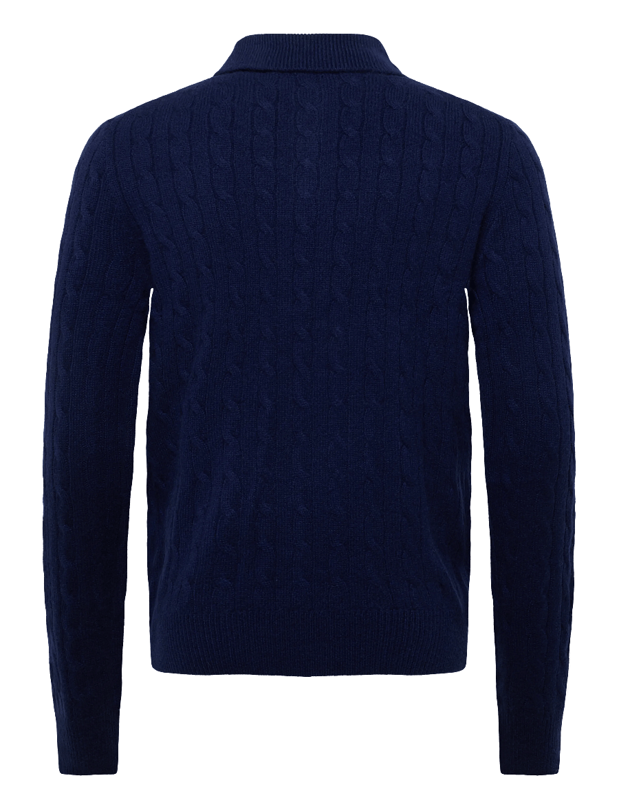 Polo Ralph Lauren - 2/28 CASHMERE SFA-SWEATER-PULLOVER - langärmelige strick-polohemden - bright navy - 1