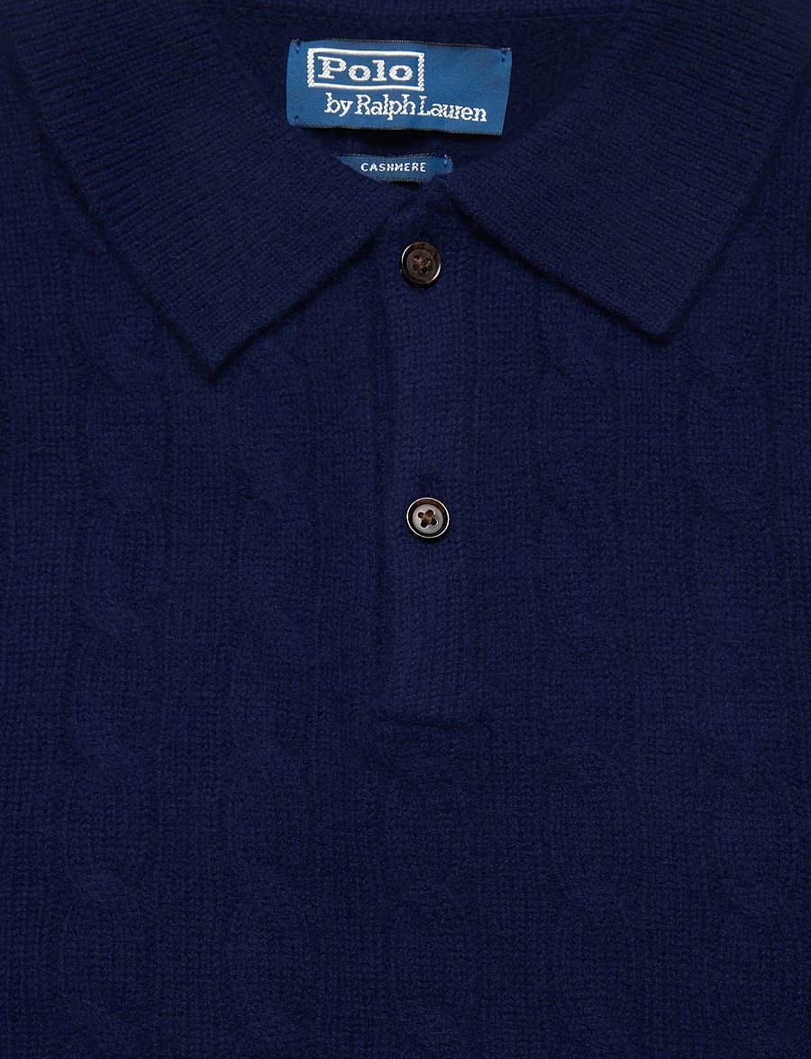 Polo Ralph Lauren - 2/28 CASHMERE SFA-SWEATER-PULLOVER - langärmelige strick-polohemden - bright navy - 2