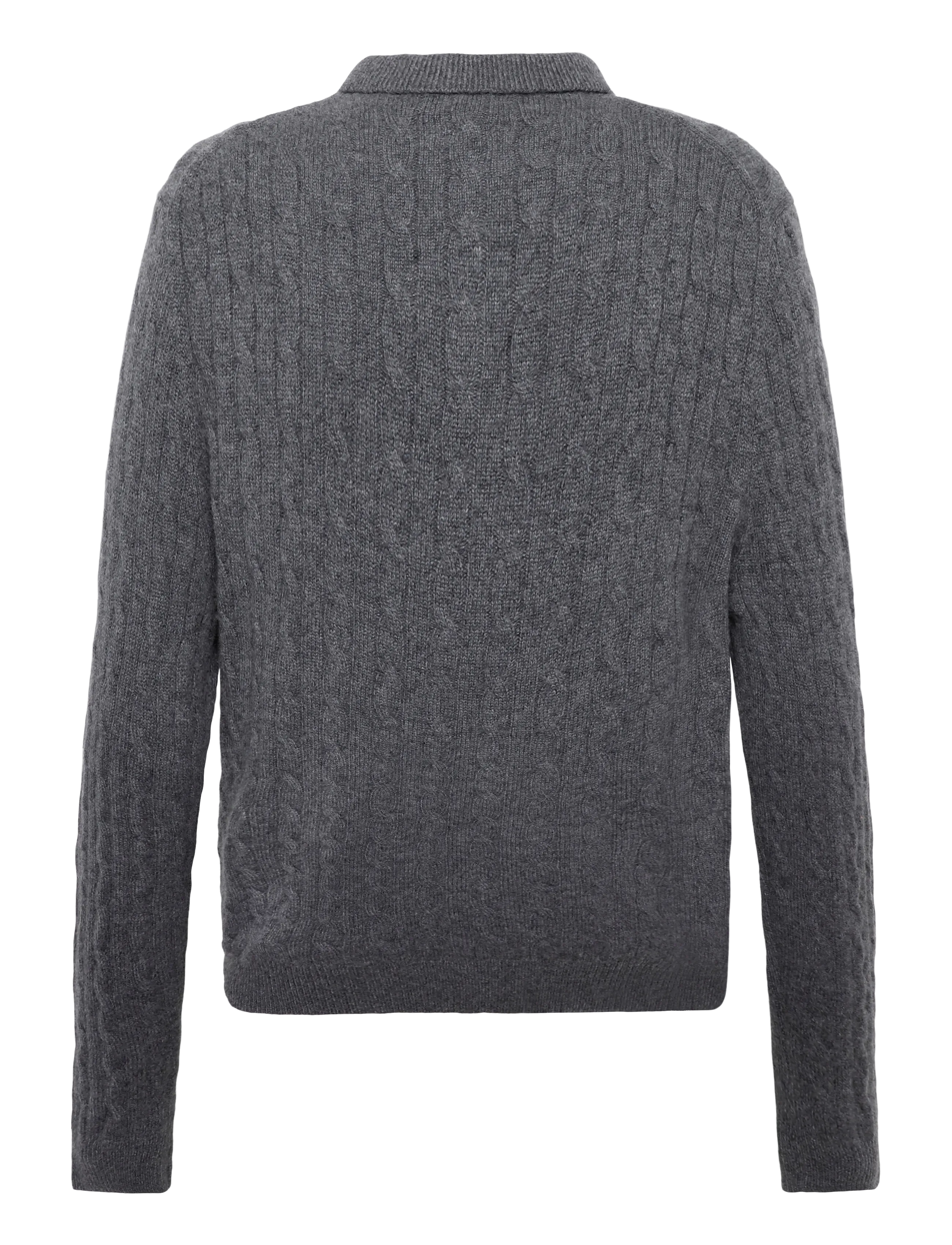 Polo Ralph Lauren - 2/28 CASHMERE SFA-SWEATER-PULLOVER - langärmelige strick-polohemden - static grey heath - 1
