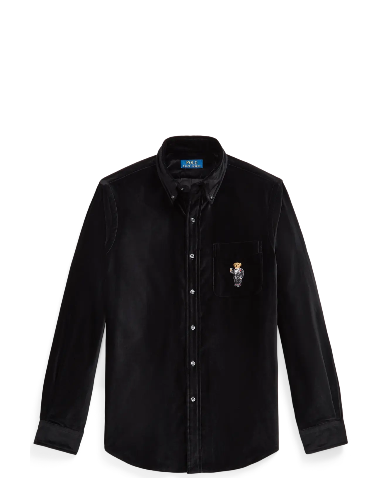 Polo Ralph Lauren Classic Fit Martini Bear Velvet Shirt -  - undefined / undefined