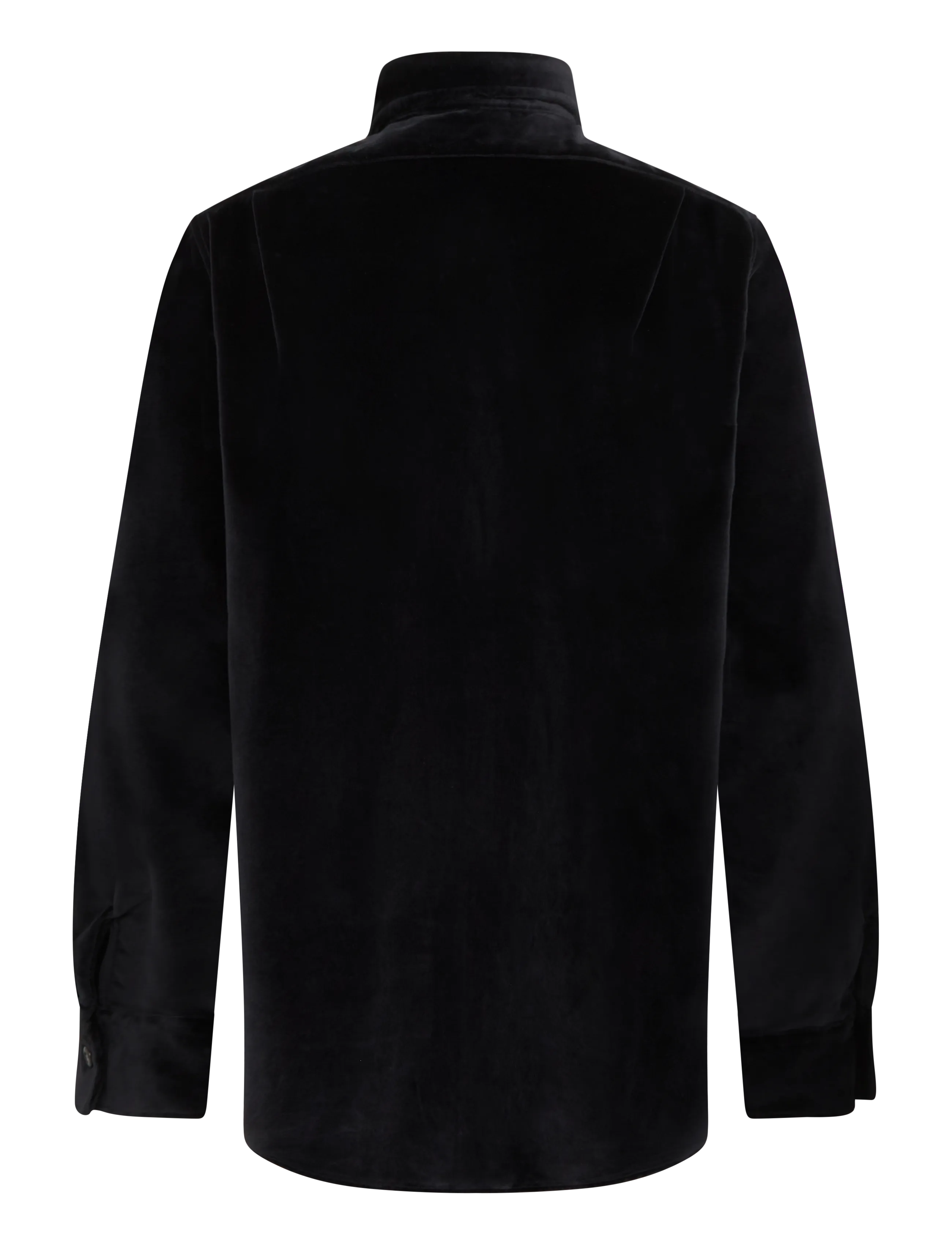 Polo Ralph Lauren - Classic Fit Embroidered Velvet Shirt - basic shirts - 4487 polo black - 1
