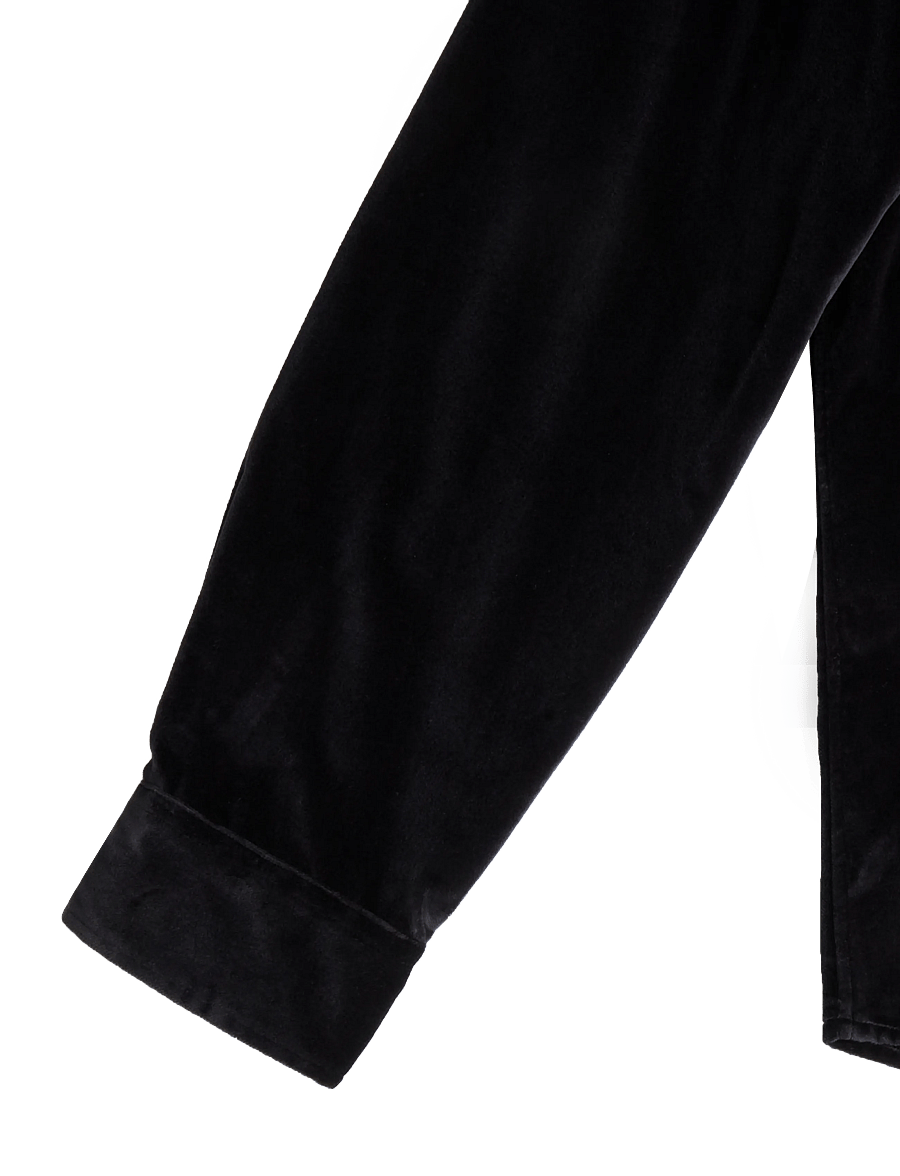 Polo Ralph Lauren - Classic Fit Embroidered Velvet Shirt - basic shirts - 4487 polo black - 3