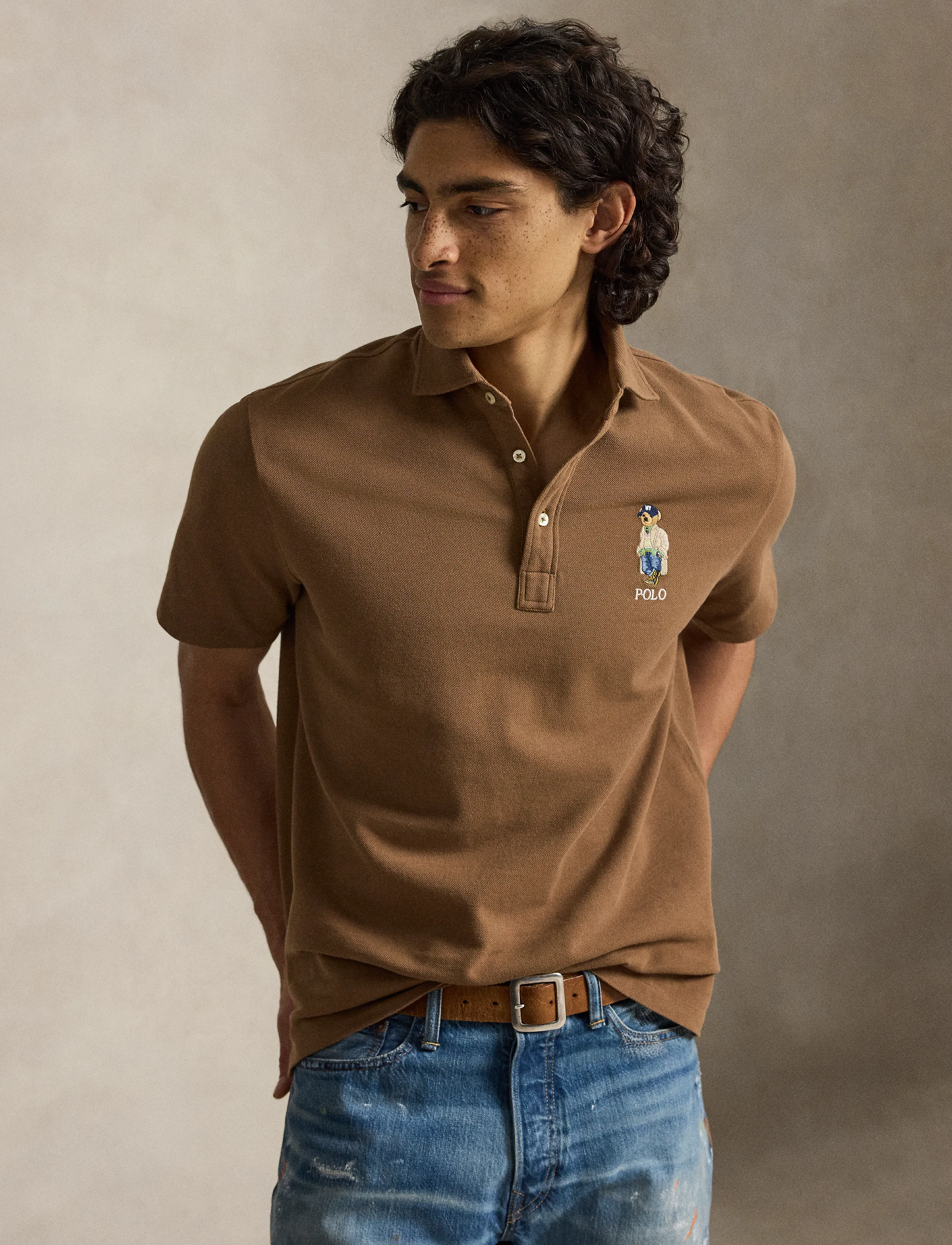 Classic Fit Polo Bear Mesh Polo Shirt 5