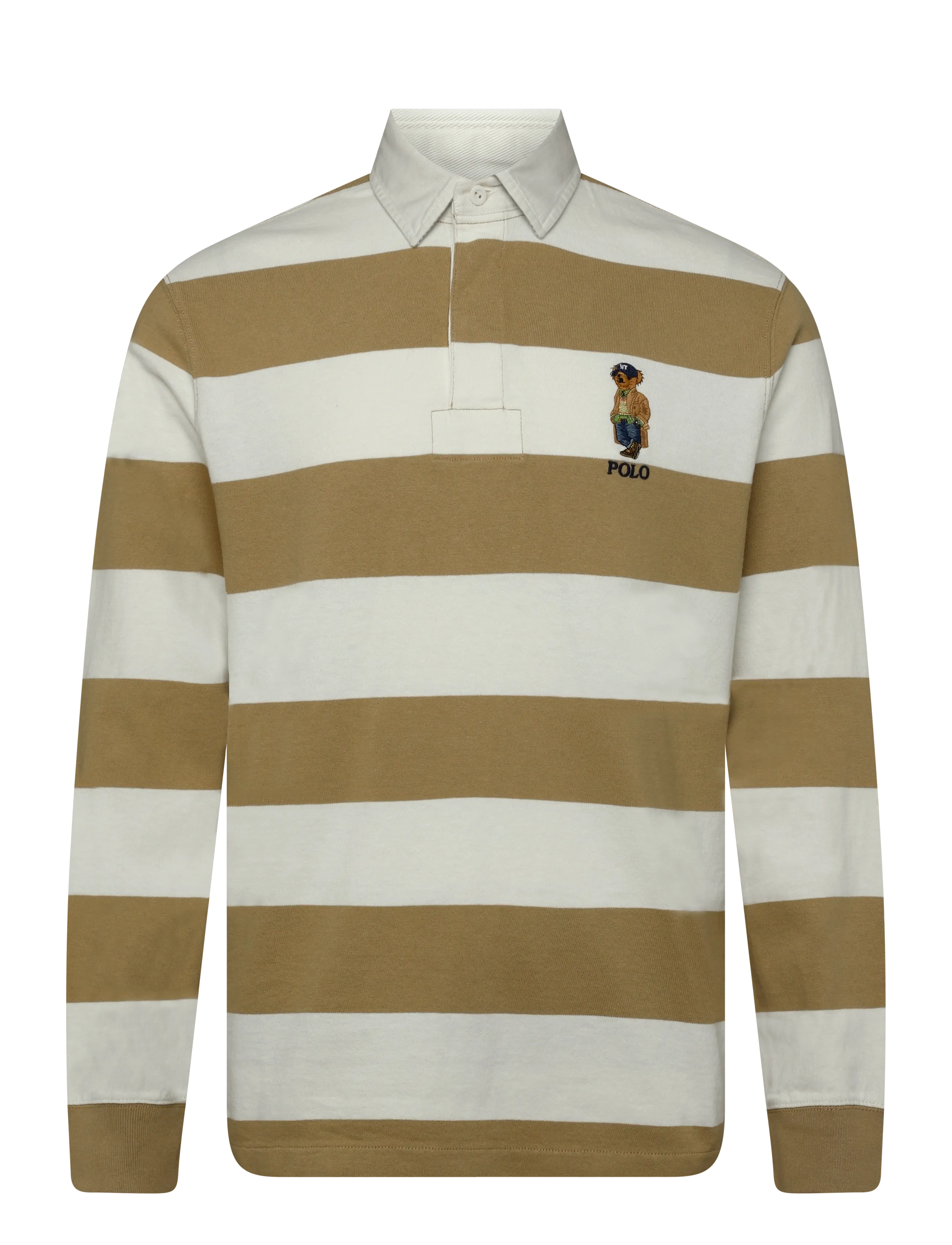Polo Ralph Lauren - Classic Fit Polo Bear Rugby Shirt - rl khki/trphy crm - 1