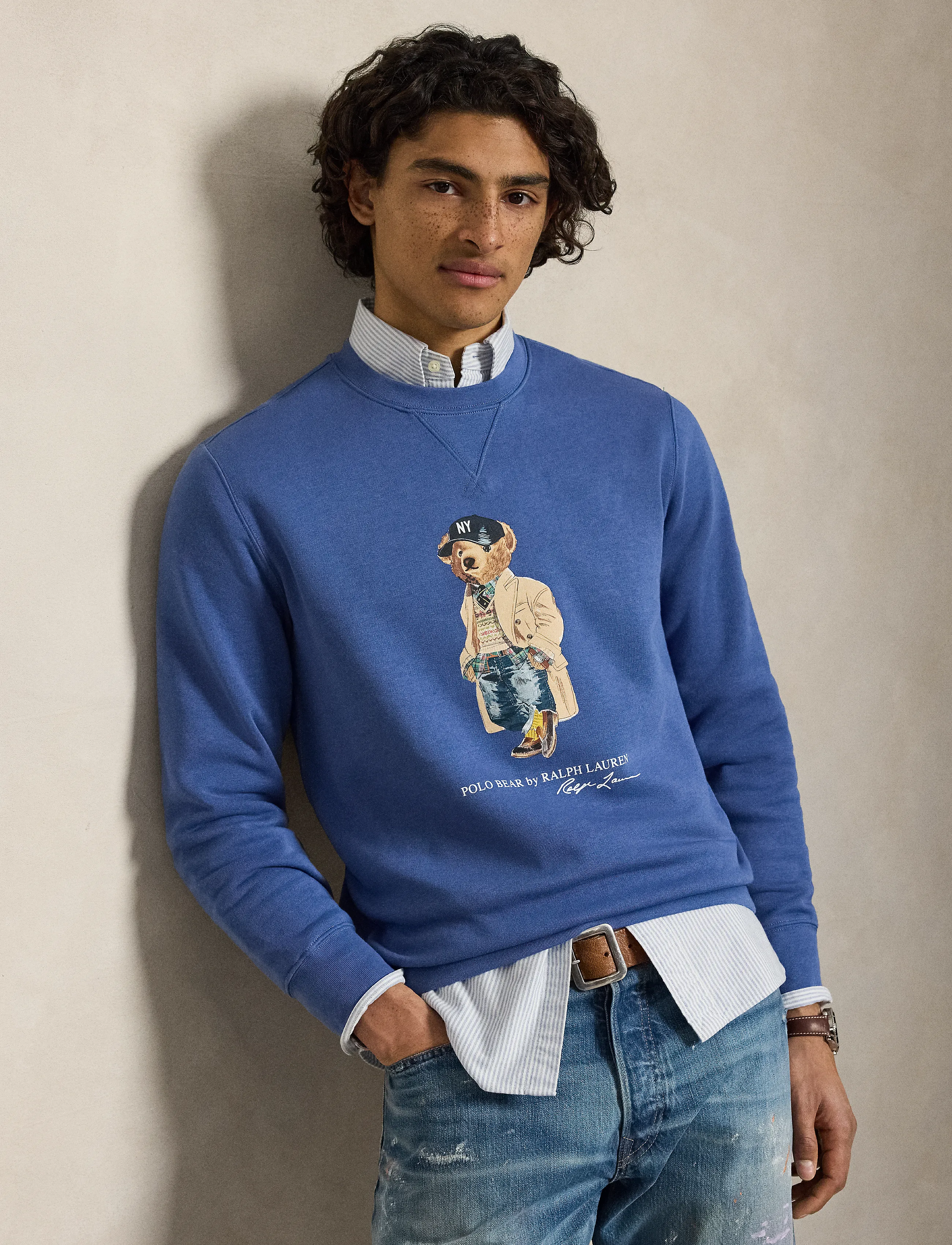 Polo Ralph Lauren Polo Bear Fleece Sweatshirt - New arrivals - BASTILLE BLUE- HR / blue