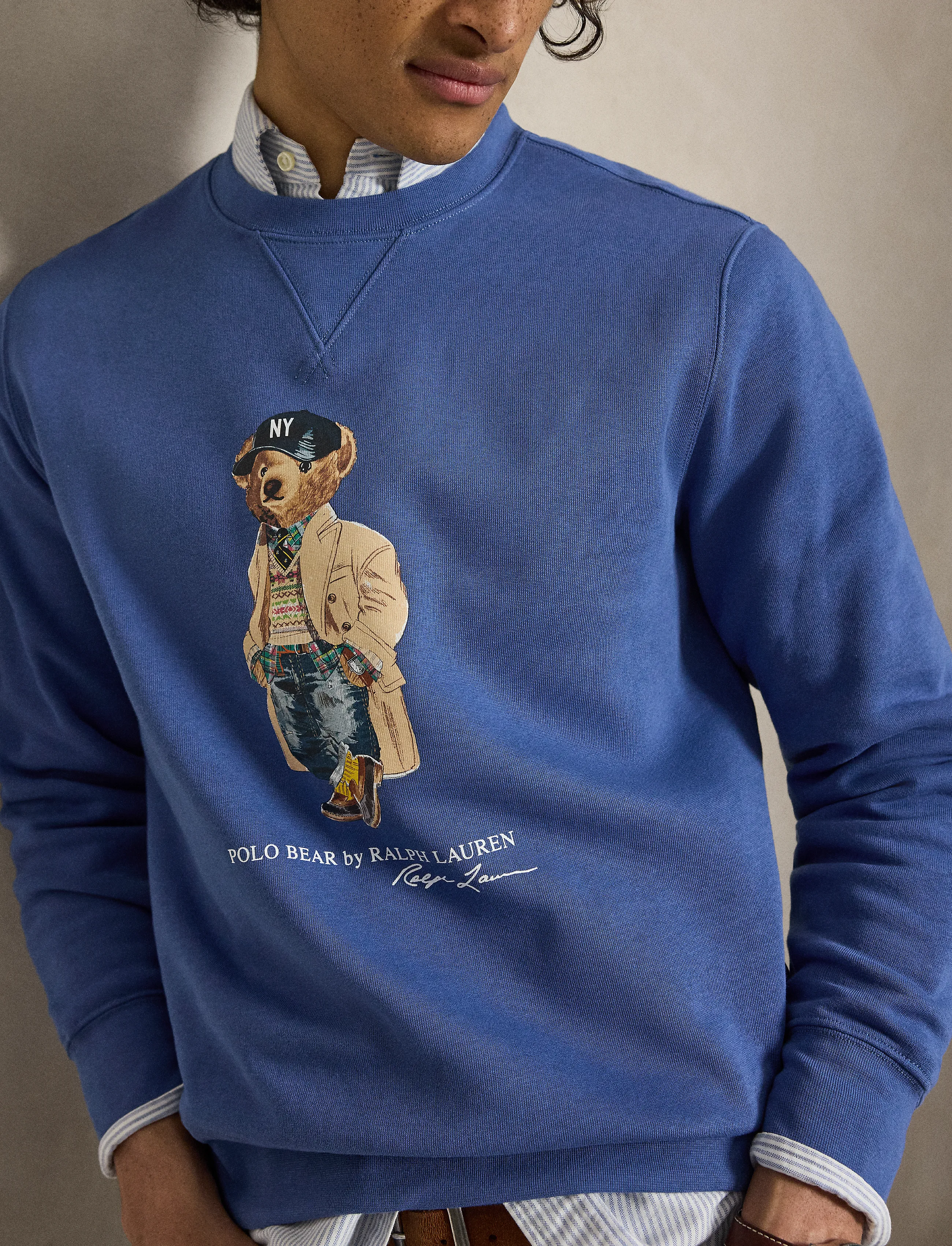 Polo Ralph Lauren Sweatshirt marinblå / safir / karamell herr – bild 4