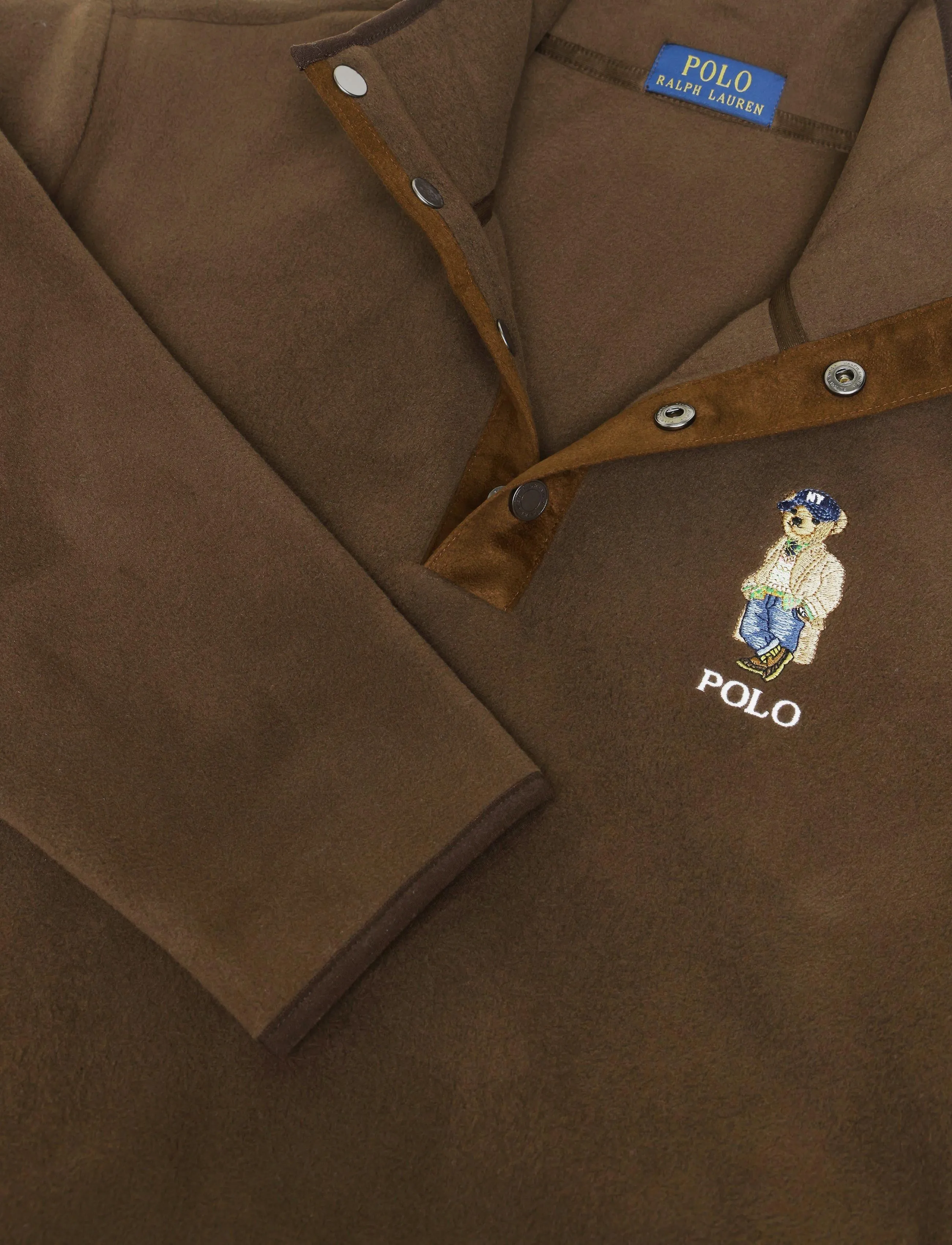 Polo Ralph Lauren - POLY FLEECE-KNT-SWEATSHIRT - teddytröjor - ntmg brwn-hrtg be - 2