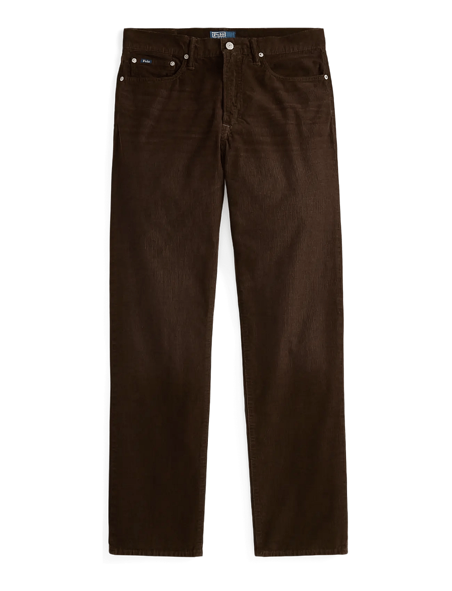Polo Ralph Lauren - 14W CORDUROY-WVN-PANTS - freizeithosen - dark beech - 1