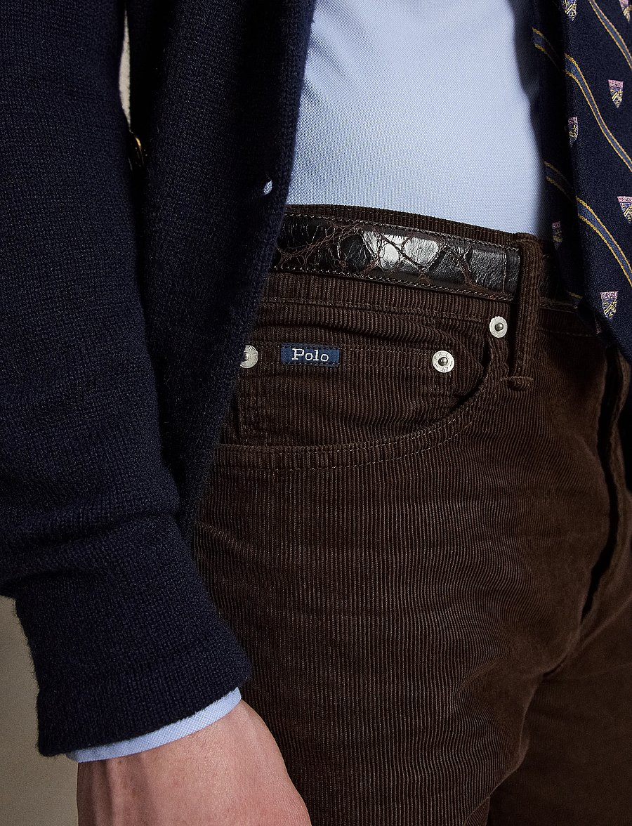 Polo Ralph Lauren - 14W CORDUROY-WVN-PANTS - freizeithosen - dark beech - 3