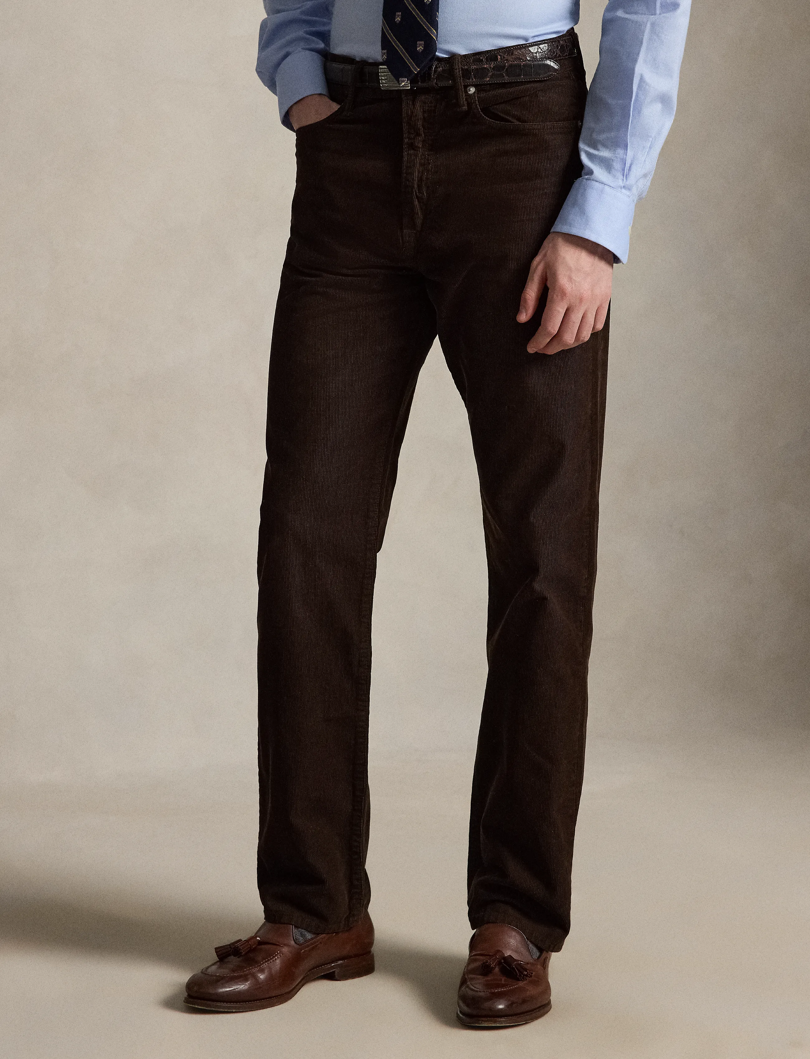 Polo Ralph Lauren - 14W CORDUROY-WVN-PANTS - casual trousers - dark beech - 4