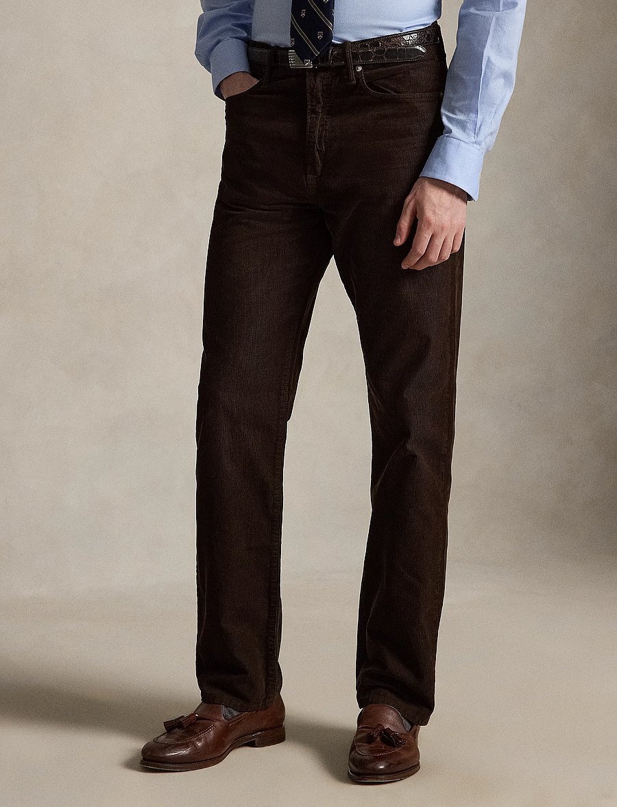 Polo Ralph Lauren - 14W CORDUROY-WVN-PANTS - freizeithosen - dark beech - 4