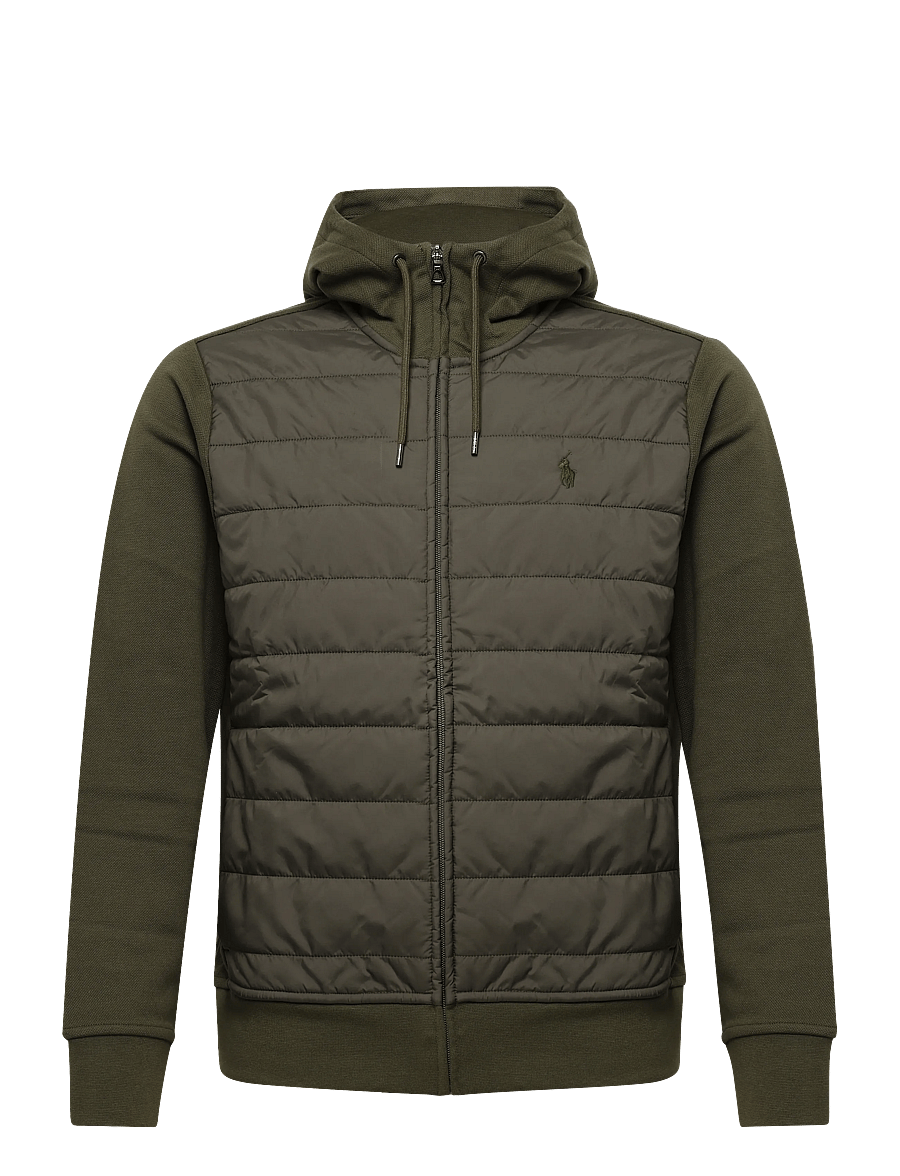 Polo Ralph Lauren - Hybrid Full-Zip Hoodie - hübriidjoped - canopy olive - 0
