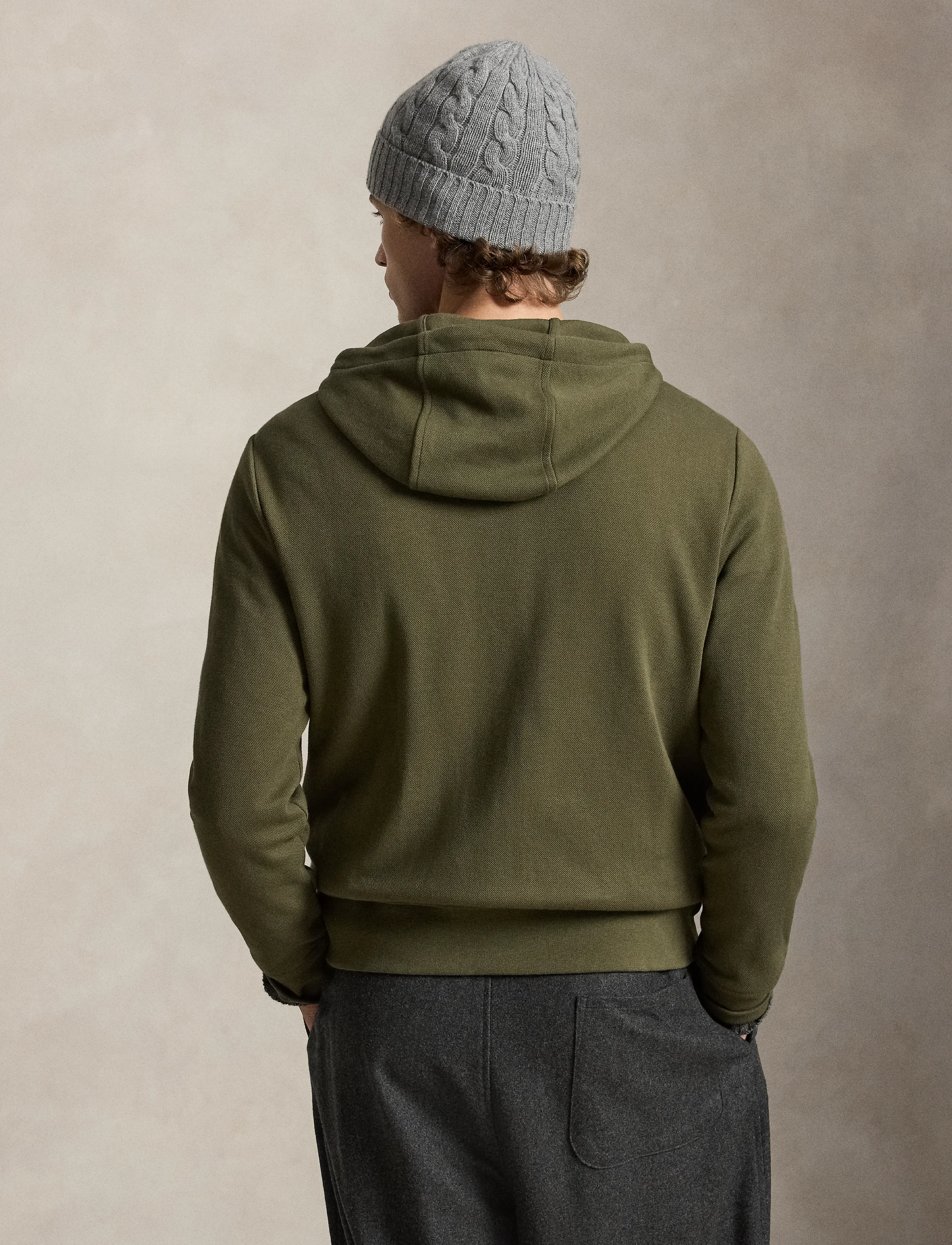 Polo Ralph Lauren - Hybrid Full-Zip Hoodie - hybridjakker - canopy olive - 4